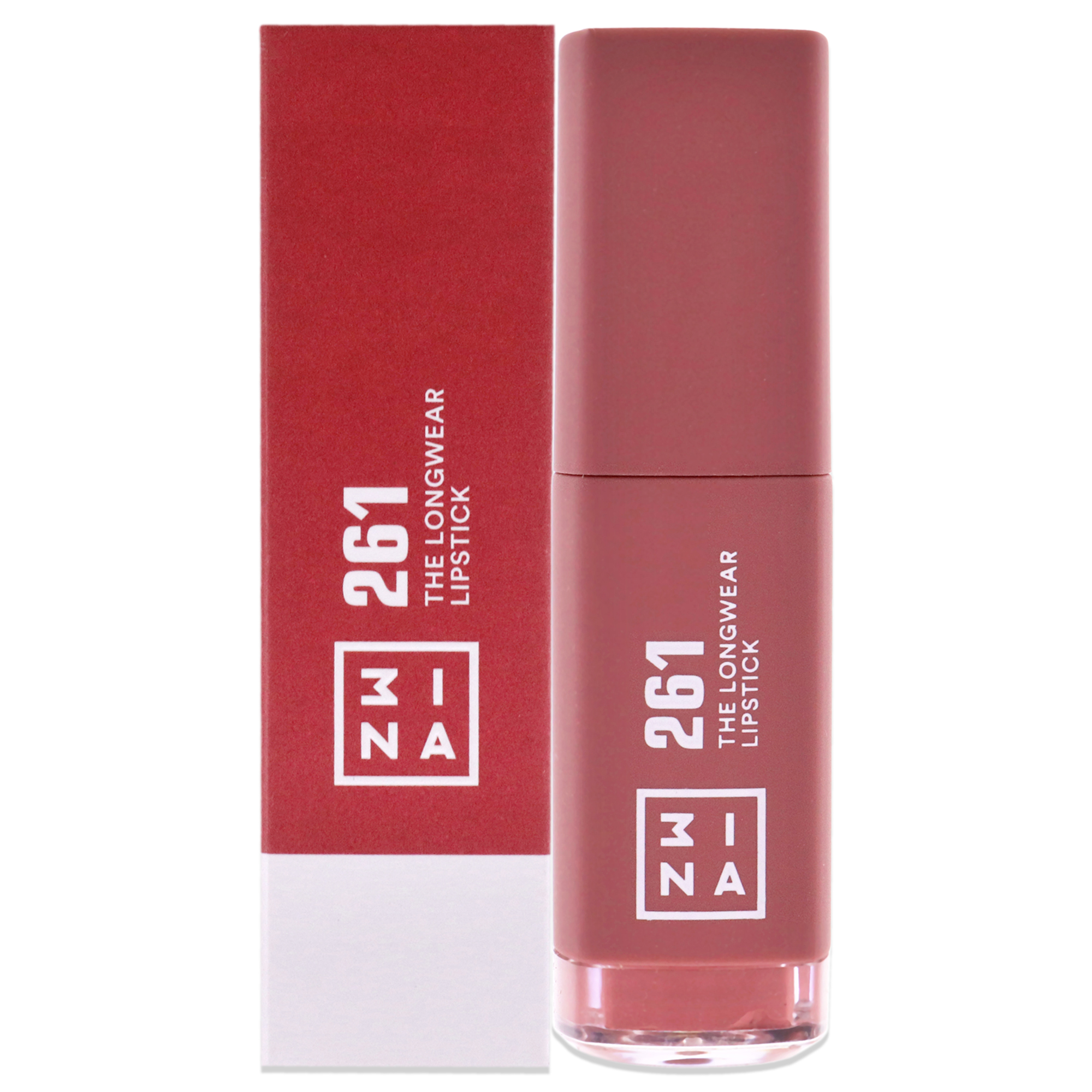 Lápiz Labial Líquido 3ina Longwear 261 Con Acabado Mate Nude Oscuro - Venta Internacional