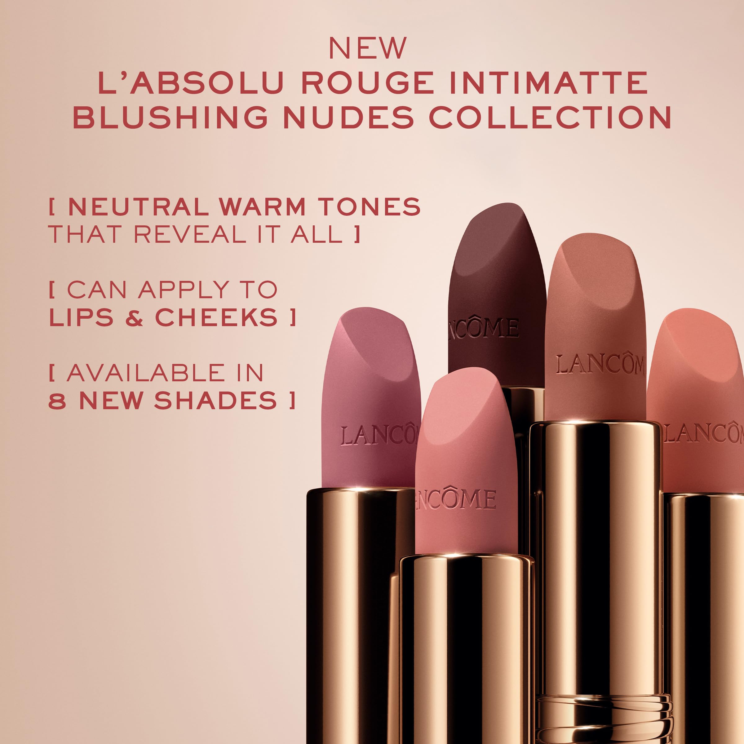 Foto 7 pulgar | Lápiz Labial Lancôme L'absolu Rouge Intimatte 440 Got Me Blushing - Venta Internacional
