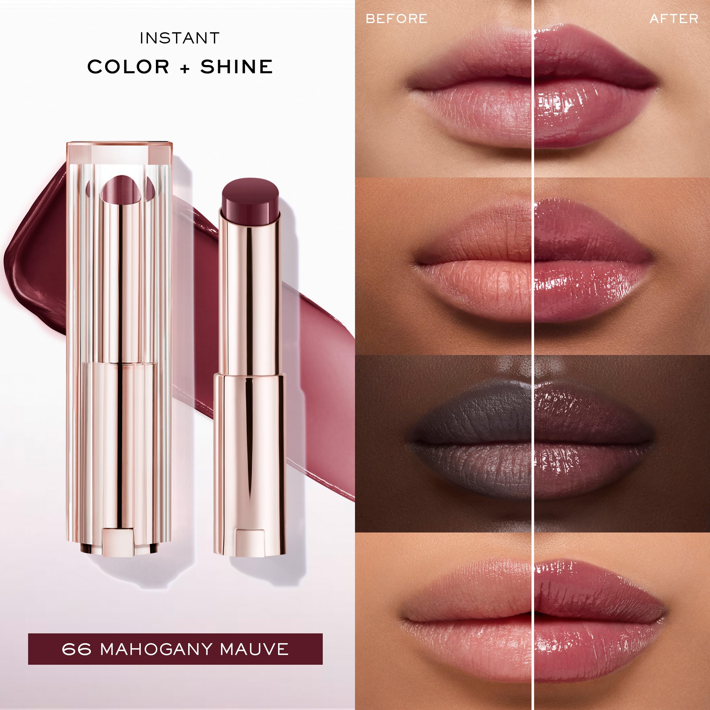 Foto 3 | Bálsamo Labial Lancôme Lip Idôle Squalane 12 Butterglow 66 Caoba - Venta Internacional.