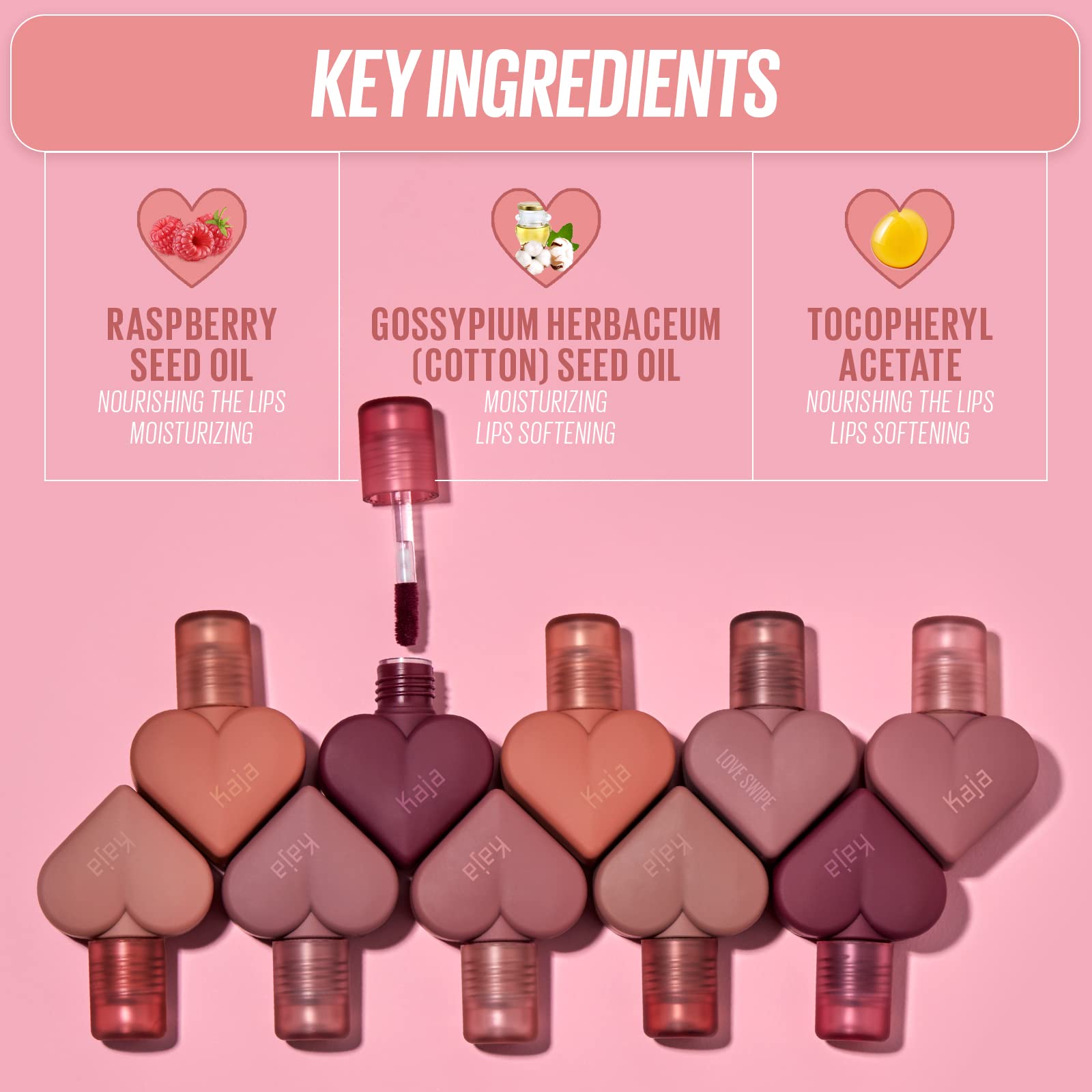 Foto 4 pulgar | Mousse Para Labios Kaja Love Swipe 01 Call Me Con Aceite De Frambuesa 6,5 G - Venta Internacional.