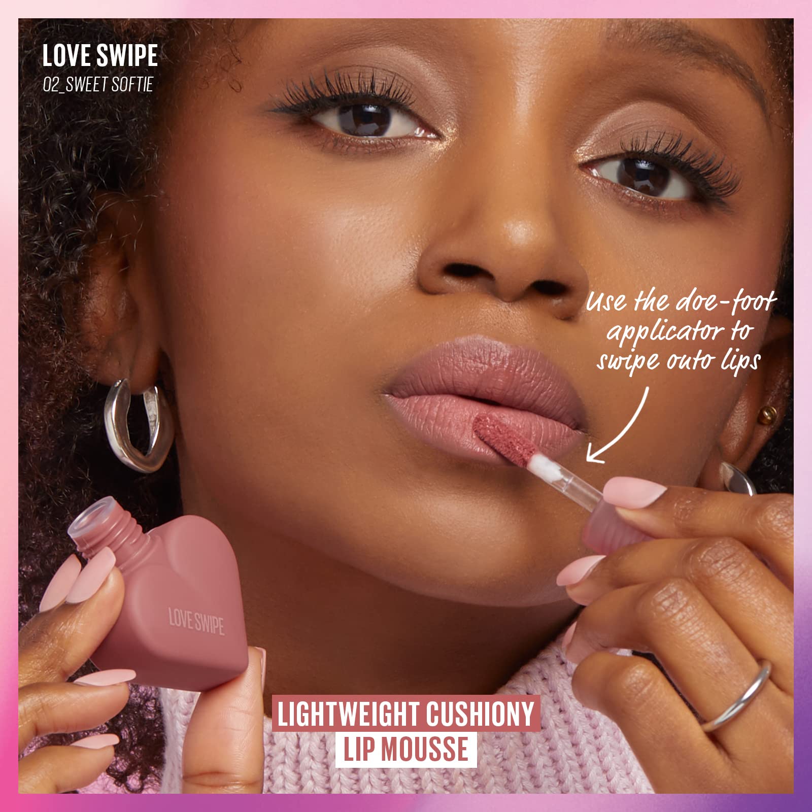 Foto 4 | Mousse Para Labios Kaja Love Swipe 01 Call Me Con Aceite De Frambuesa 6,5 G - Venta Internacional.