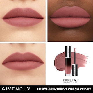 Foto 4 | Labial Givenchy Le Rouge Interdit Cream Velvet N10 Beige-Venta Internacional