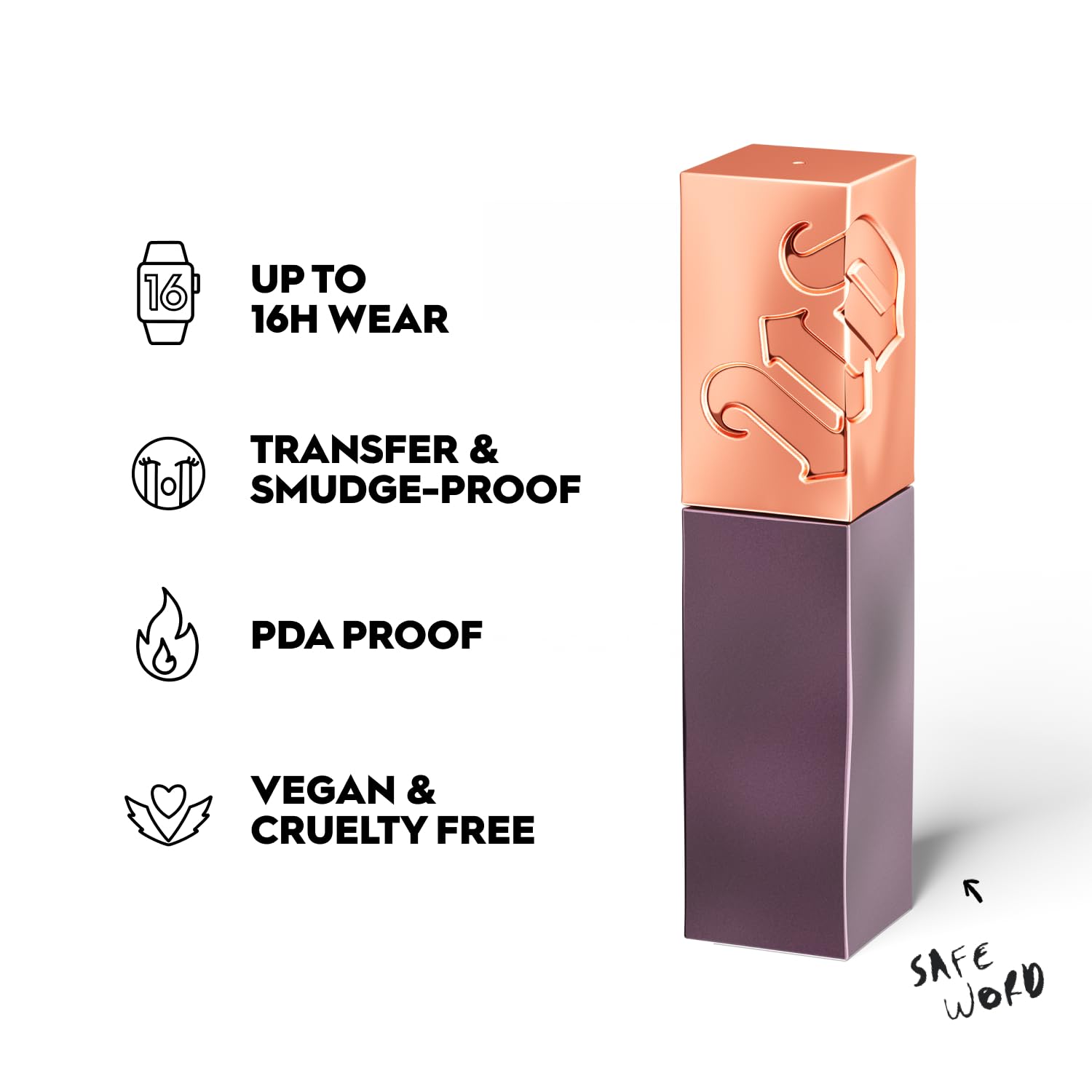 Foto 4 pulgar | Lápiz Labial Urban Decay Vice Lip Bond Safe Word, 6 Ml, Alto Brillo - Venta Internacional.