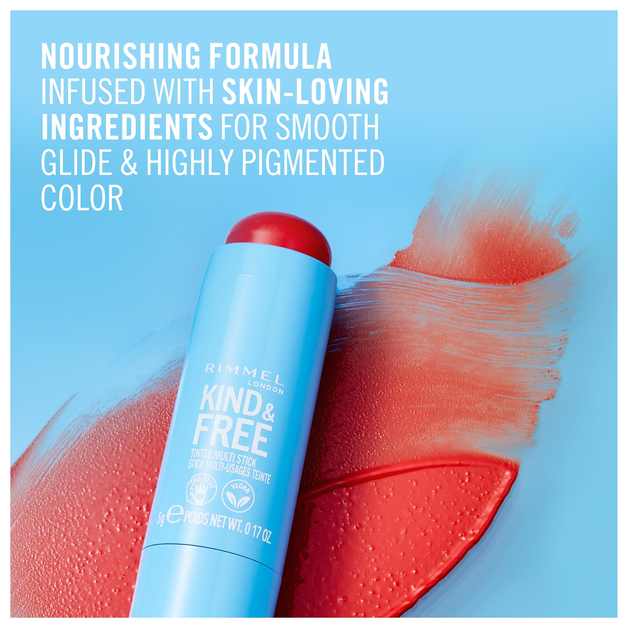Foto 5 | Multiadherente Rimmel London Kind & Free 005 Berry Sweet, 5 Ml - Venta Internacional.