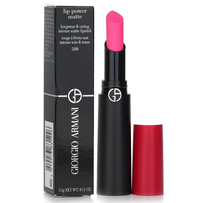 Foto 2 pulgar | Lápiz Labial Giorgio Armani Lip Power Matte Longwear #508 Eccent - Venta Internacional.