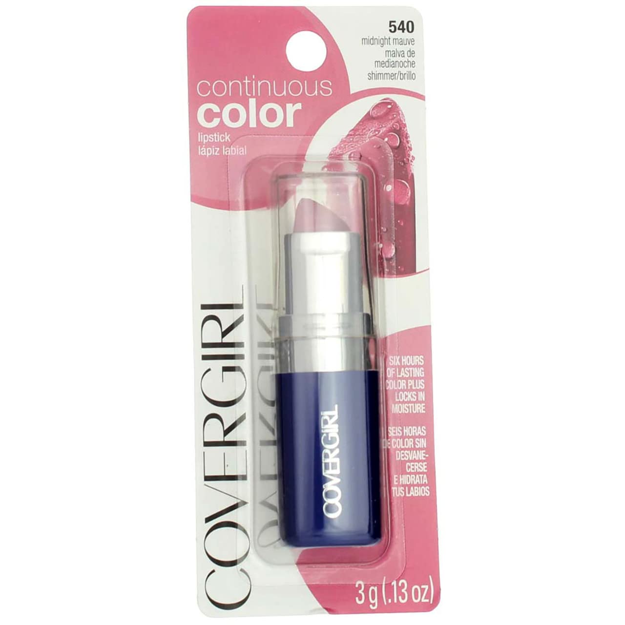 Lápiz Labial Covergirl Continuous Color Midnight Mauve 540 3,8 Ml - Venta Internacional.