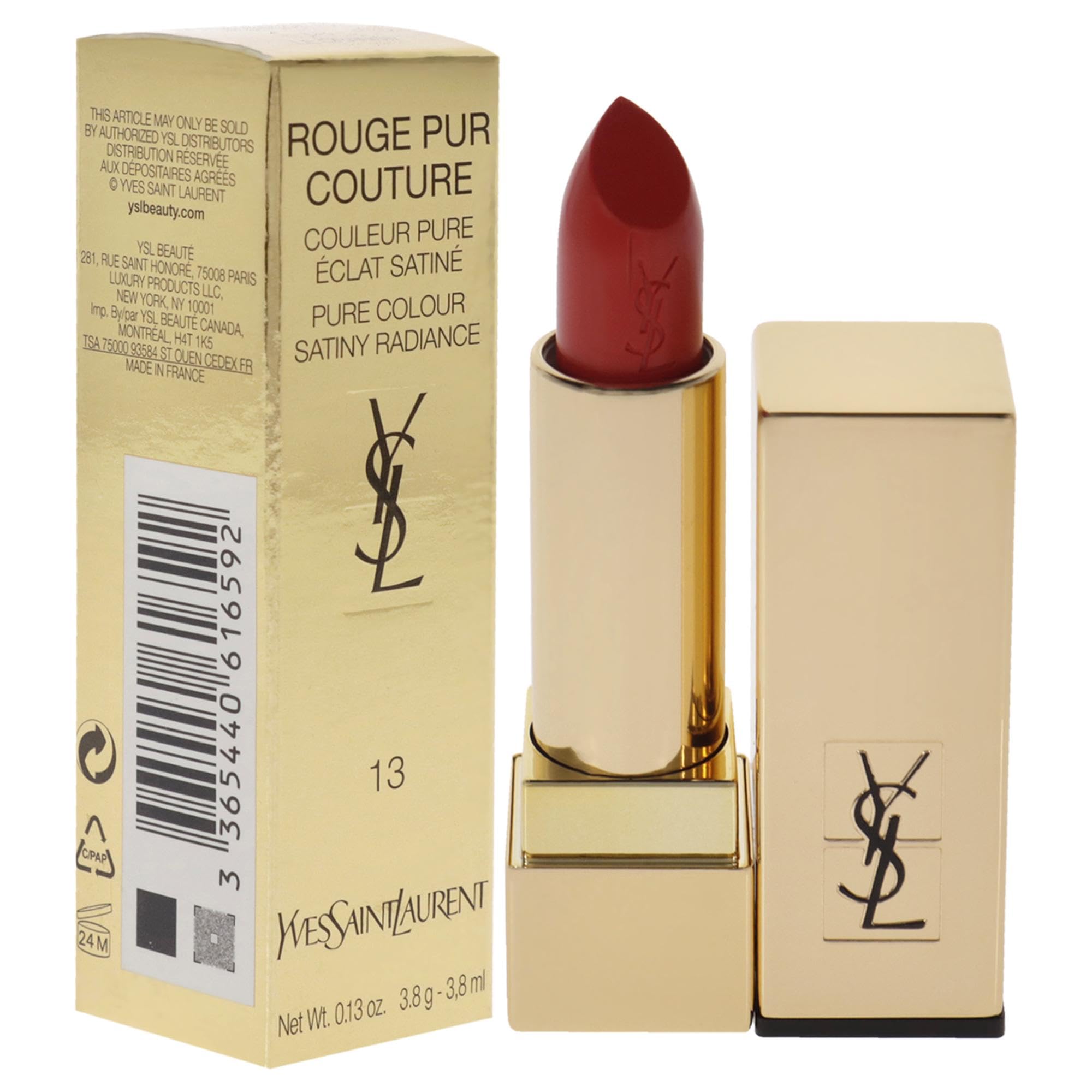 Foto 4 pulgar | Lápiz Labial Yves Saint Laurent Rouge Pur Couture Le Orange 3 Ml - Venta Internacional.