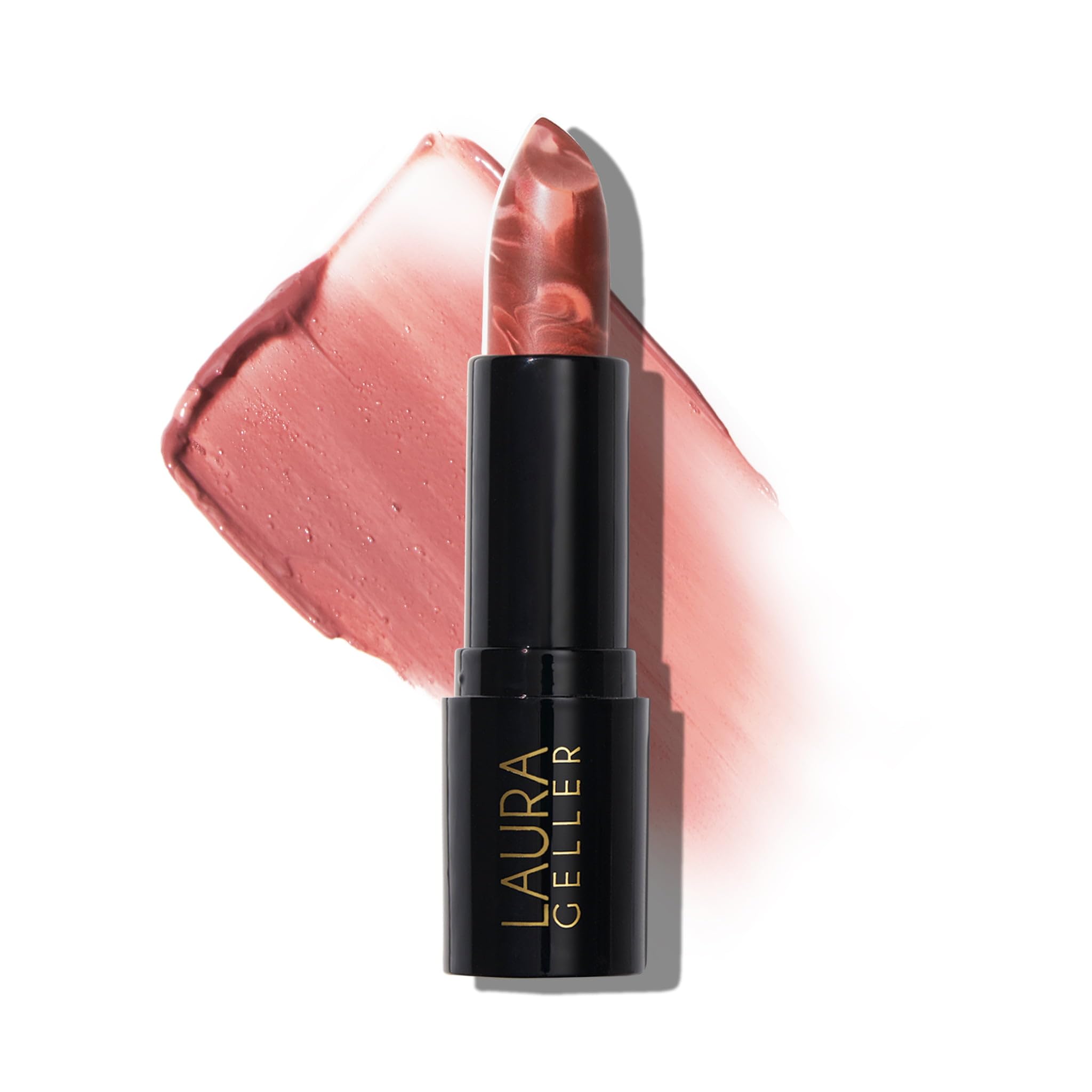 Lápiz Labial Laura Geller New York, Bollo De Miel Transparente Con Mármol Italiano - Venta Internacional.