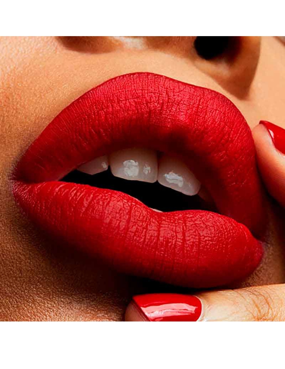 Foto 4 pulgar | Lapiz Labial Liquido Retro Matte Mac Cosmetics Feels So Grand Color Rojo