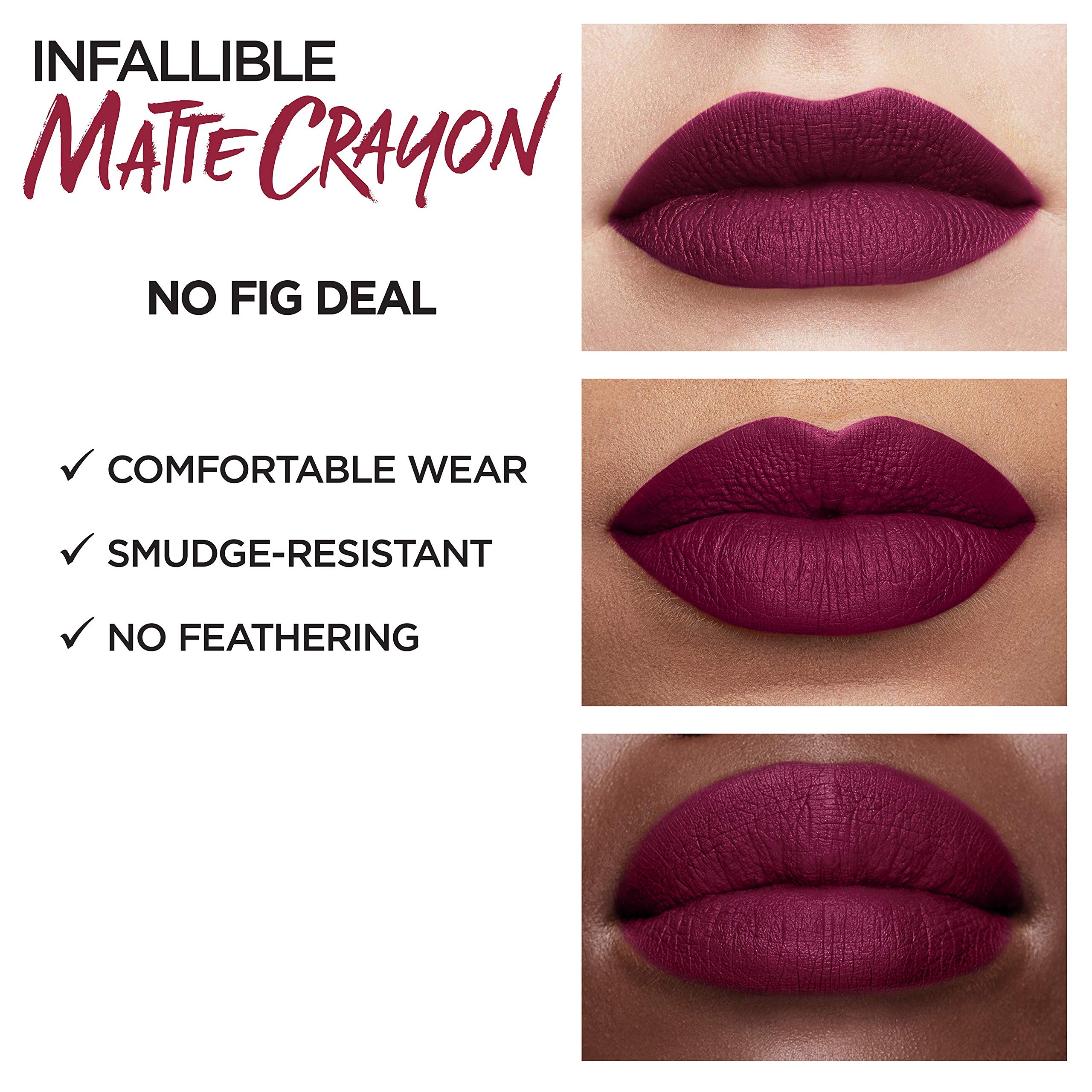 Foto 6 pulgar | Lápiz Labial L'oréal Paris Infalible Matte No Blossom Fig Deal - Venta Internacional.