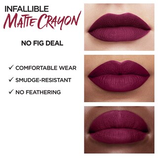 Foto 5 | Lápiz Labial L'oréal Paris Infalible Matte No Blossom Fig Deal - Venta Internacional.