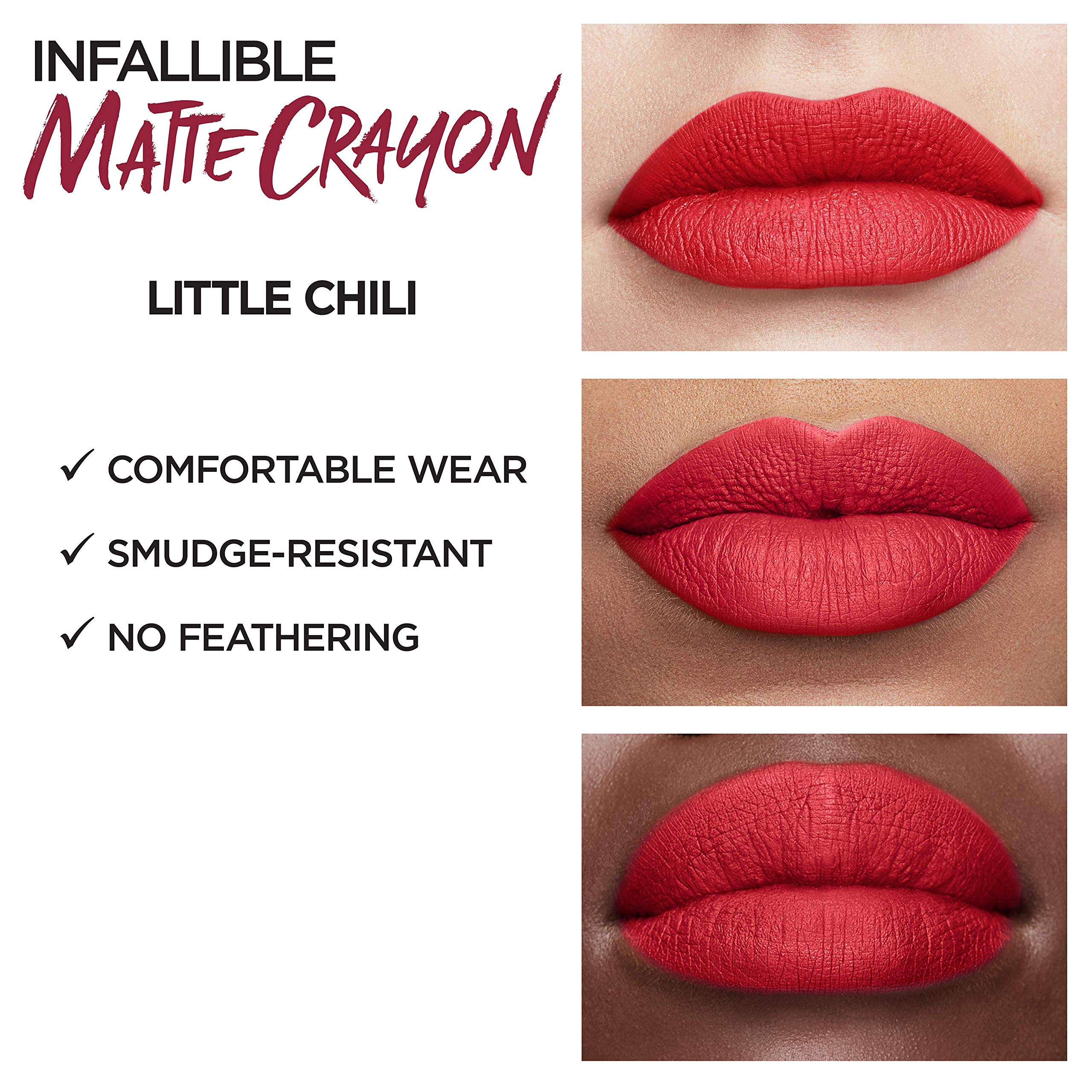Foto 5 pulgar | Lápiz Labial L'oréal Paris Infalible Matte Little Chili - Venta Internacional.