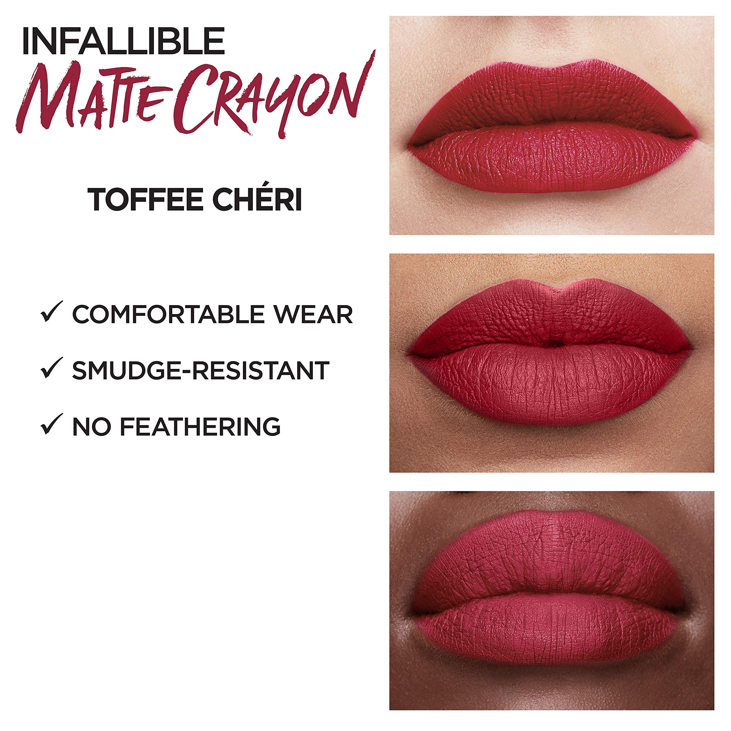 Foto 5 pulgar | Lápiz Labial L'oréal Paris Infalible Matte Toffee Cheri - Venta Internacional.