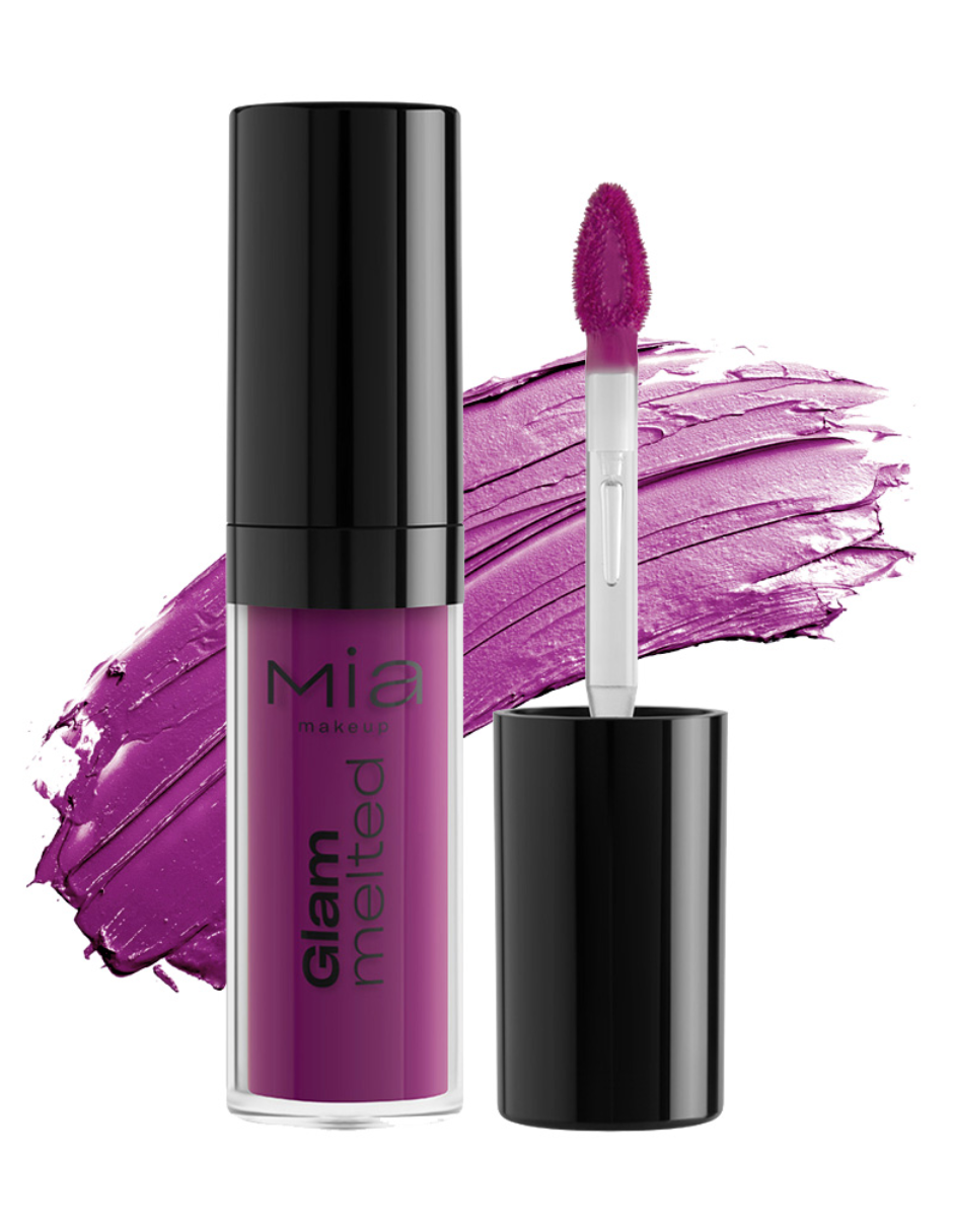 Foto 4 pulgar | Labial Liquido Mia Cosmetics Glam Melted Acabado Mate 21 Purple Mind