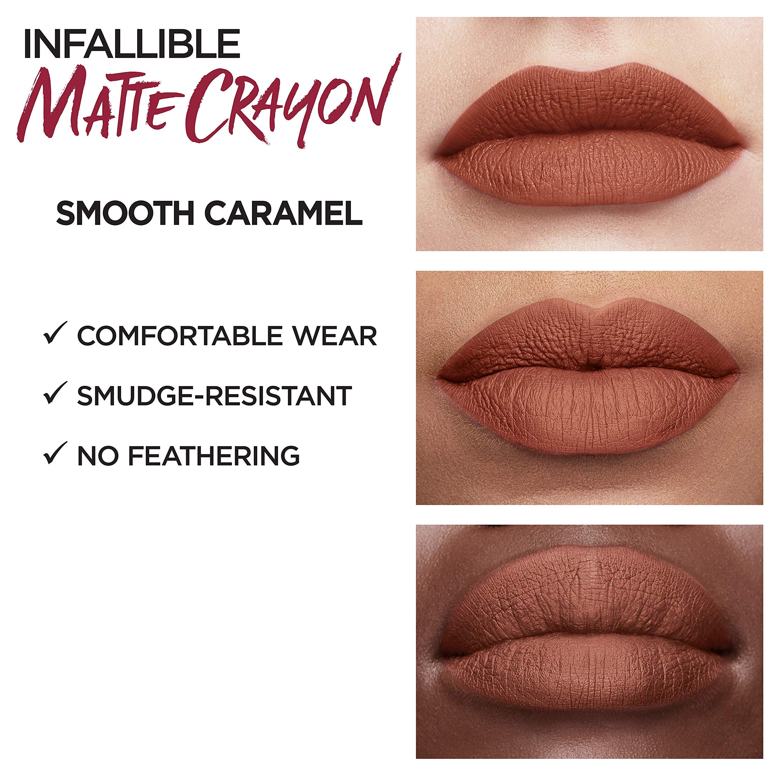 Foto 5 pulgar | Lápiz Labial L'oréal Paris Infallible Matte Smooth Caramel - Venta Internacional.