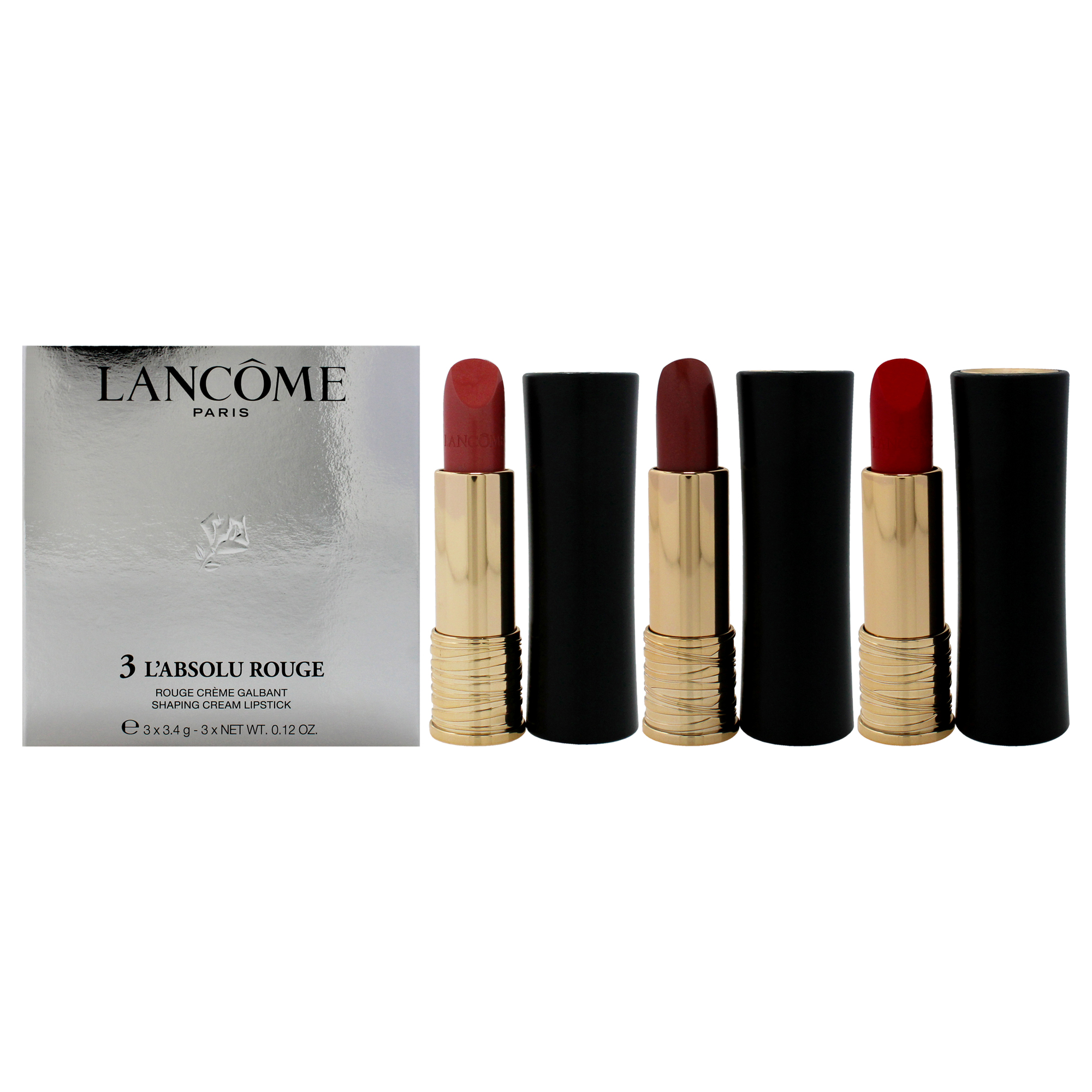 Set de Maquillaje Lancome L'absolu Rouge Cream Lipstick 3 Unidades - Venta Internacional