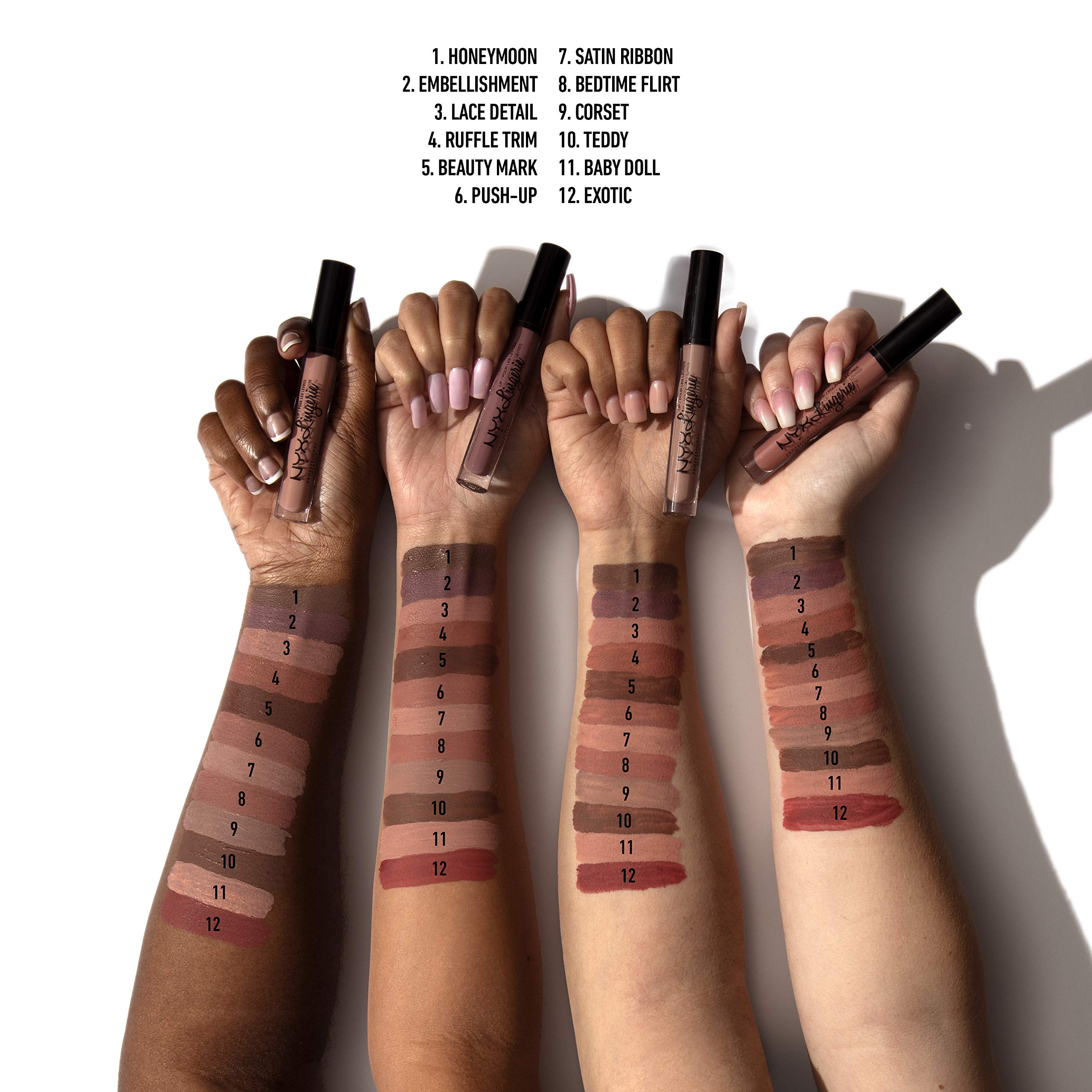 Foto 4 pulgar | Lipstick Nyx Professional Makeup Lencería Para Labios Con Cinta De Satén - Venta Internacional.