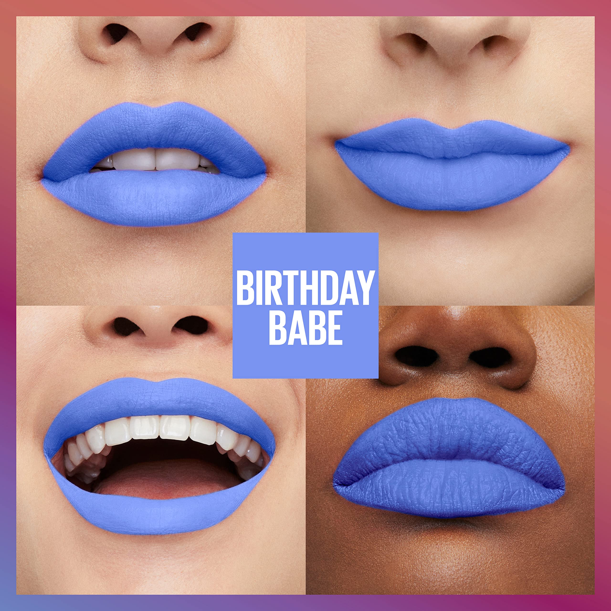 Foto 4 pulgar | Lápiz Labial Líquido Maybelline Super Stay Matte Ink Birthday Babe - Venta Internacional.