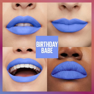 Foto 3 | Lápiz Labial Líquido Maybelline Super Stay Matte Ink Birthday Babe - Venta Internacional.