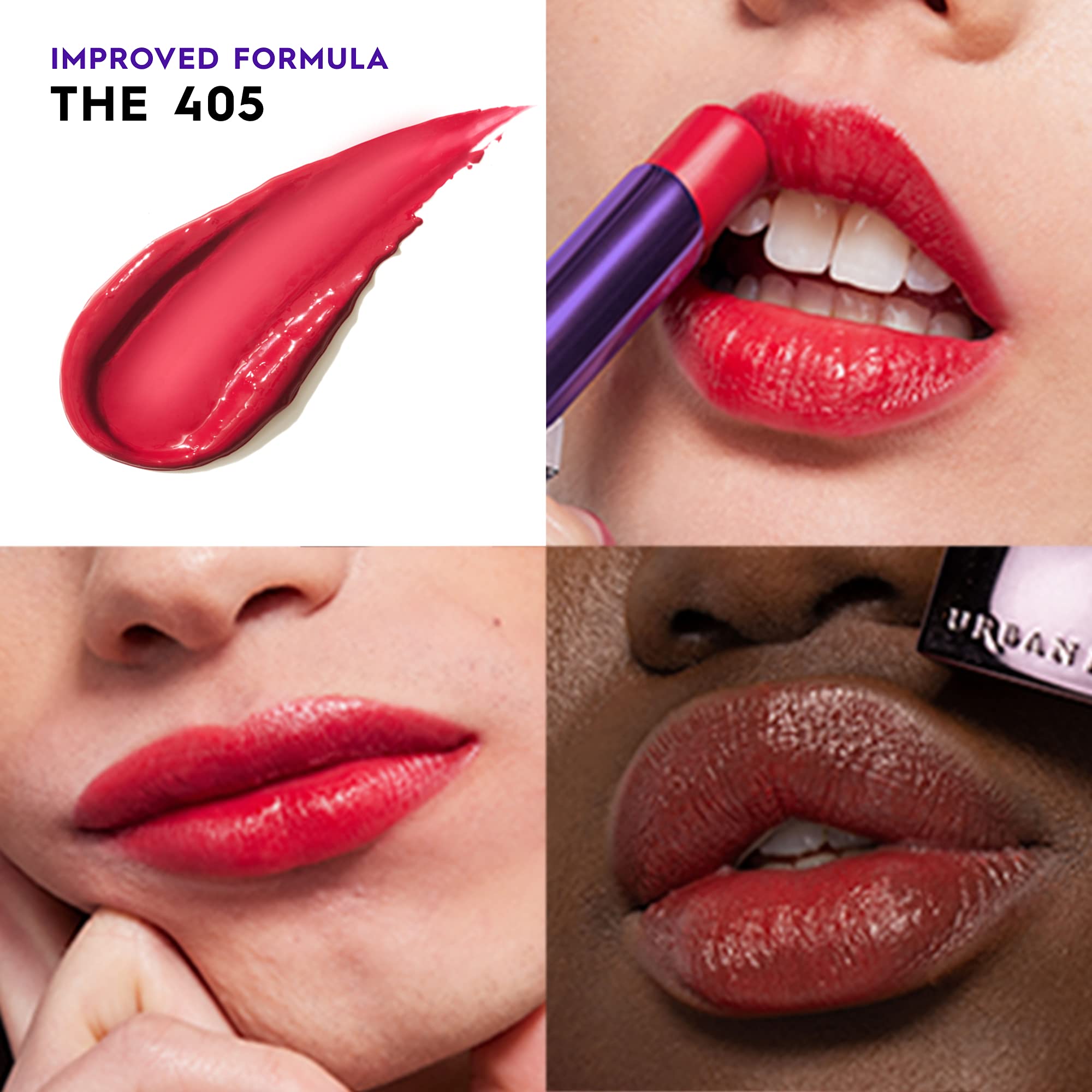 Foto 2 | Lápiz Labial Urban Decay Vice Hydrating The 405 Sheer Bright Red - Venta Internacional.