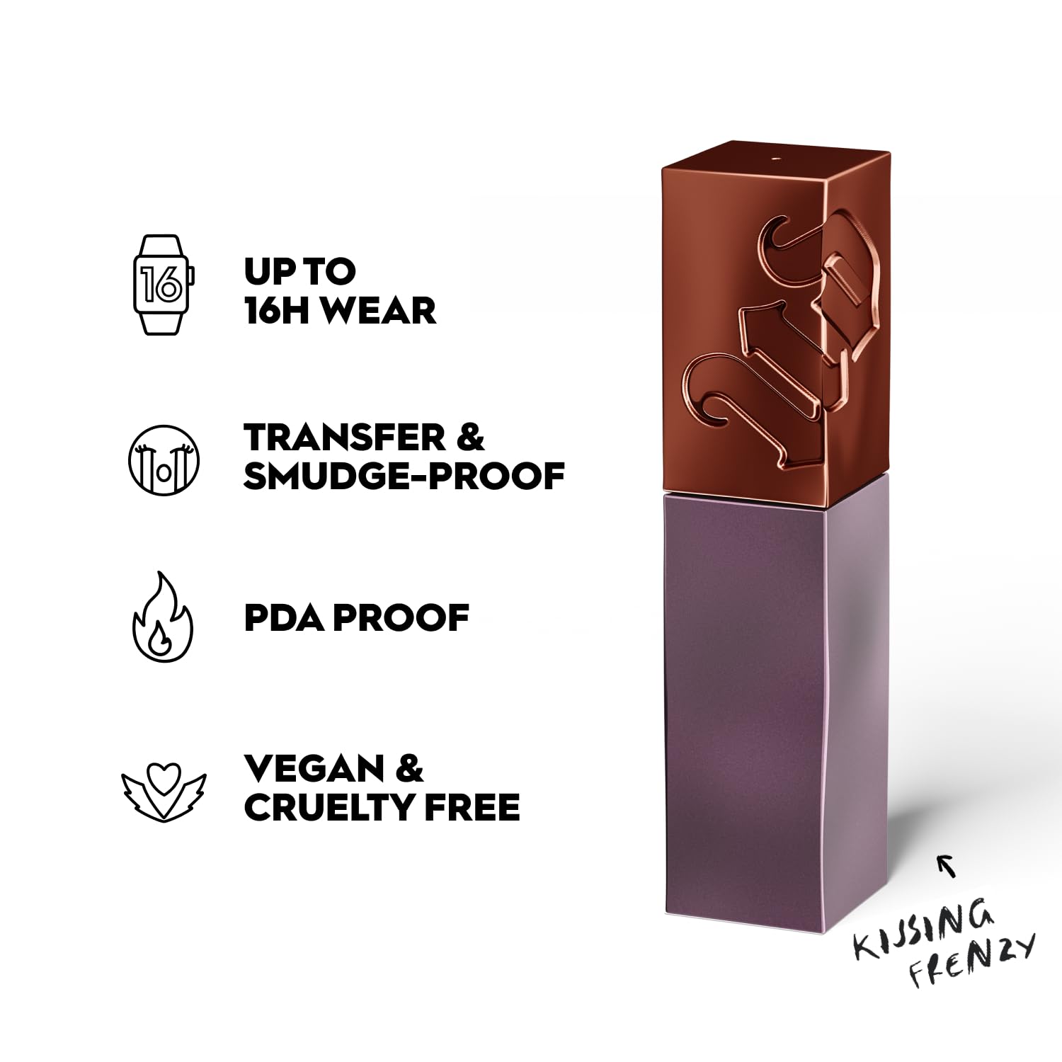 Foto 4 pulgar | Lápiz Labial Urban Decay Vice Lip Bond Glossy Kissing Frenzy - Venta Internacional.