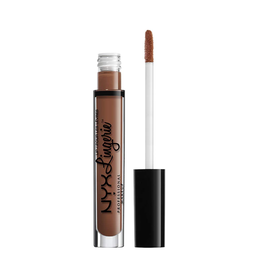 Lipstick Nyx Professional Makeup Lencería Para Labios Teddy Brown - Venta Internacional.