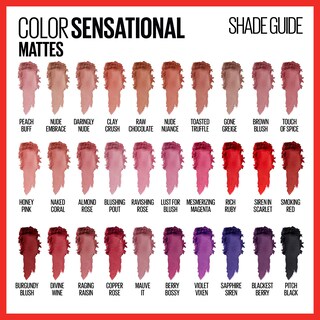 Foto 4 | Lápiz Labial Maybelline Color Sensational Matte Finish Almond Rose - Venta Internacional.