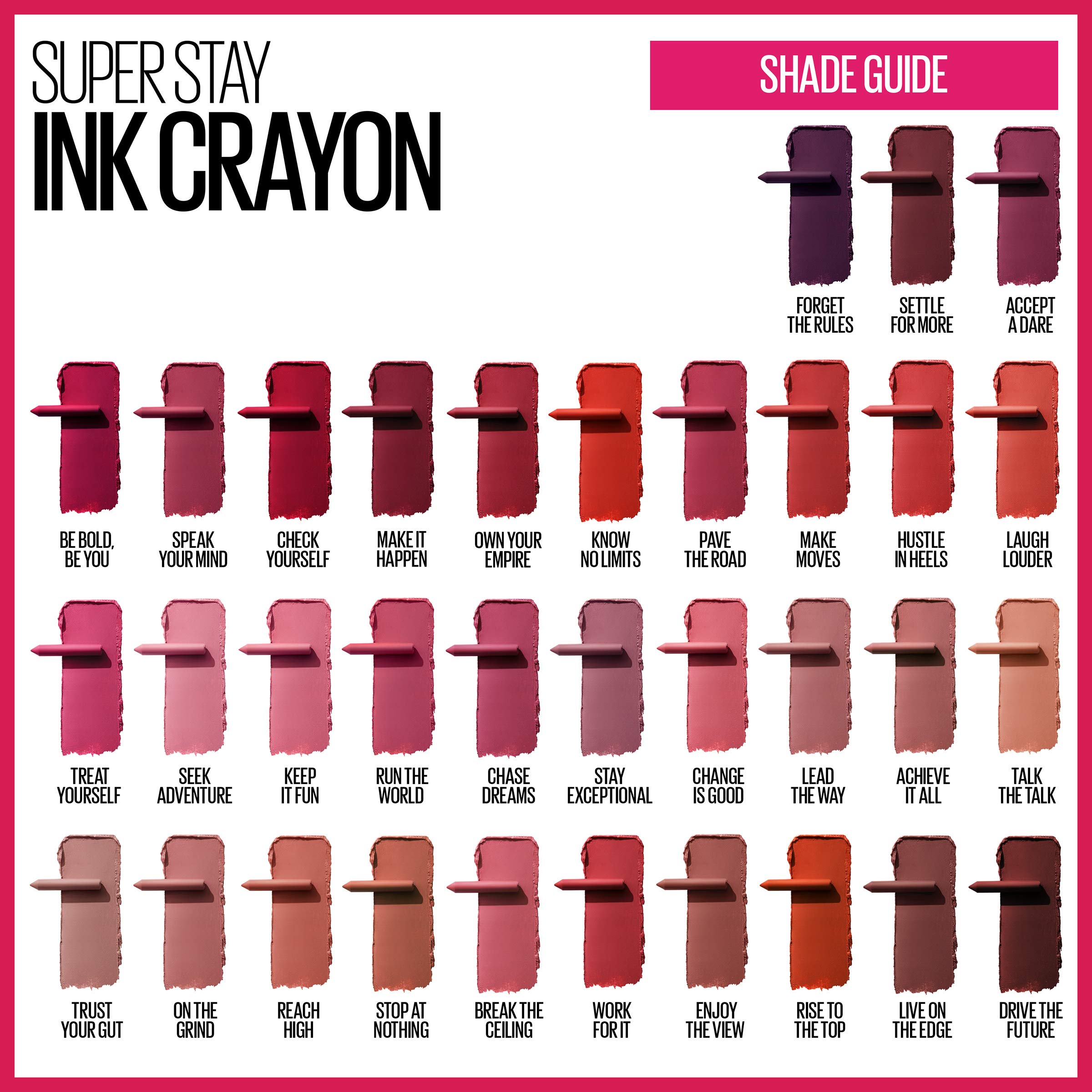 Foto 6 pulgar | Lápiz Labial Maybelline Super Stay Ink Crayon Matte, 1,2 Ml, Paquete De 2 - Venta Internacional.