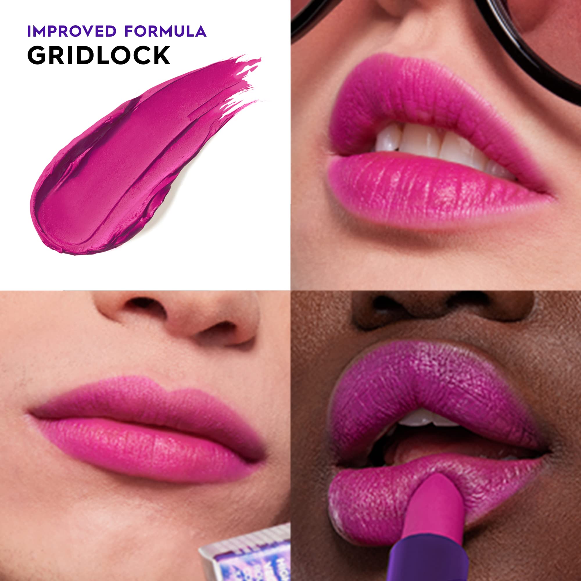 Foto 3 pulgar | Lápiz Labial Urban Decay Vice Hydrating Gridlock Fuchsia Matte 3g - Venta Internacional.