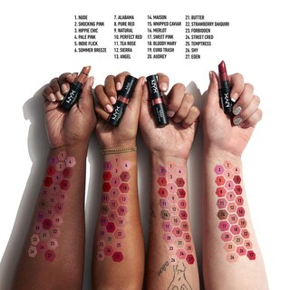 Foto 4 | Lápiz Labial Nyx Professional Makeup Matte Pure Red - Venta Internacional.