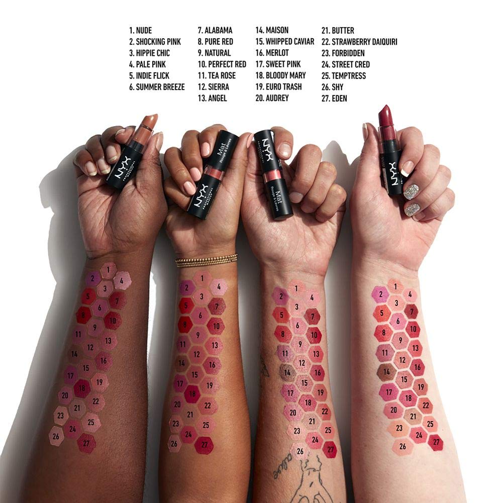 Foto 6 pulgar | Lápiz Labial Nyx Professional Makeup Matte Perfect Red - Venta Internacional.