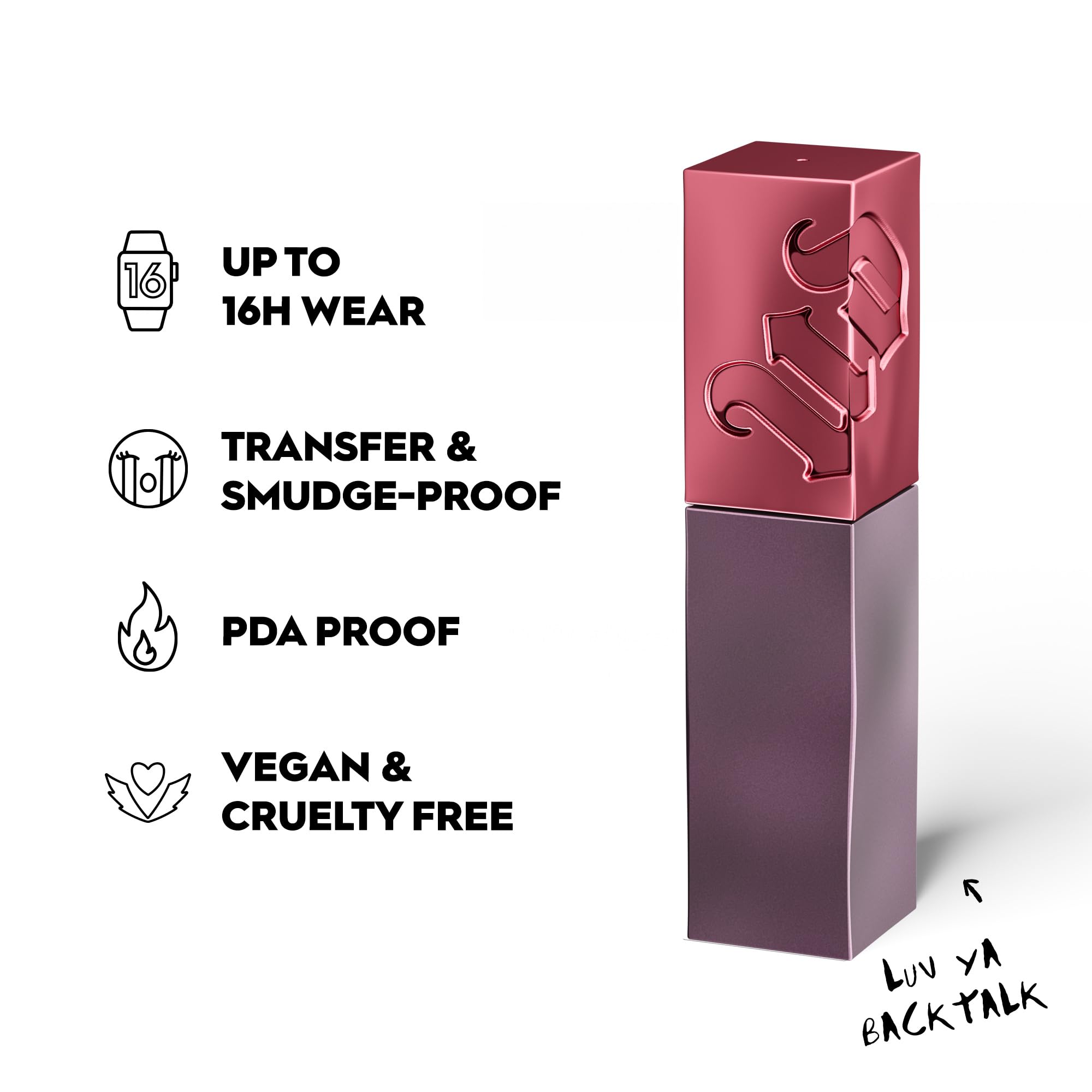Foto 4 pulgar | Lápiz Labial Urban Decay Vice Lip Bond Glossy Luv Ya Backtalk - Venta Internacional.