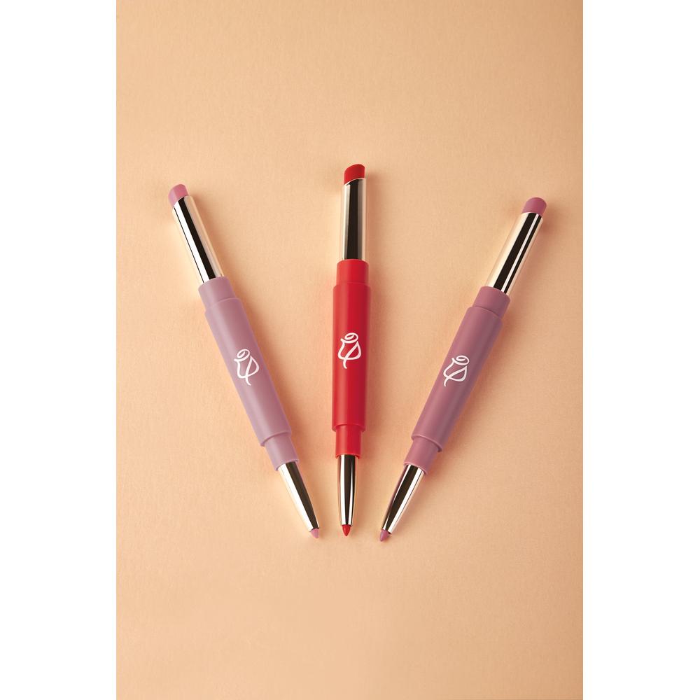 Foto 3 | Labial y Delineador para Labios 2 en 1 Ilusión Rosa