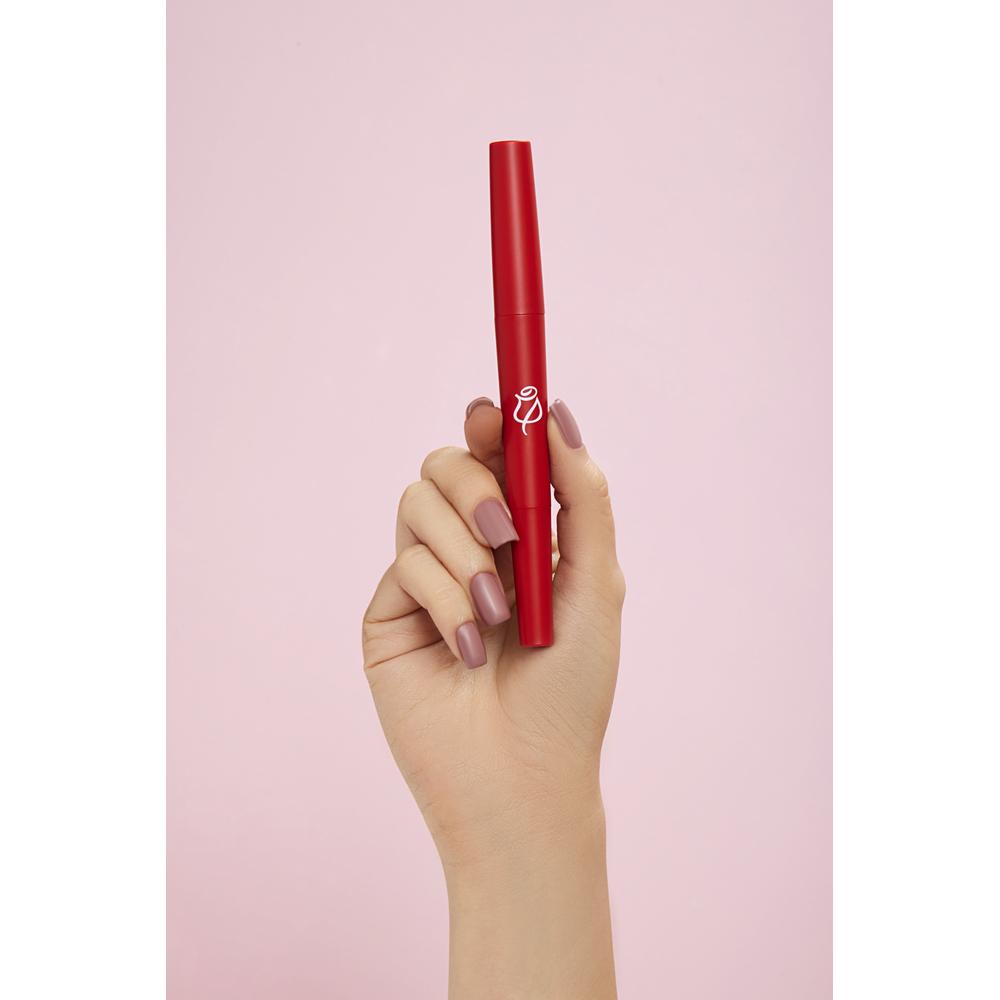 Foto 3 | Labial y Delineador para Labios 2 en 1 Ilusión Rojo