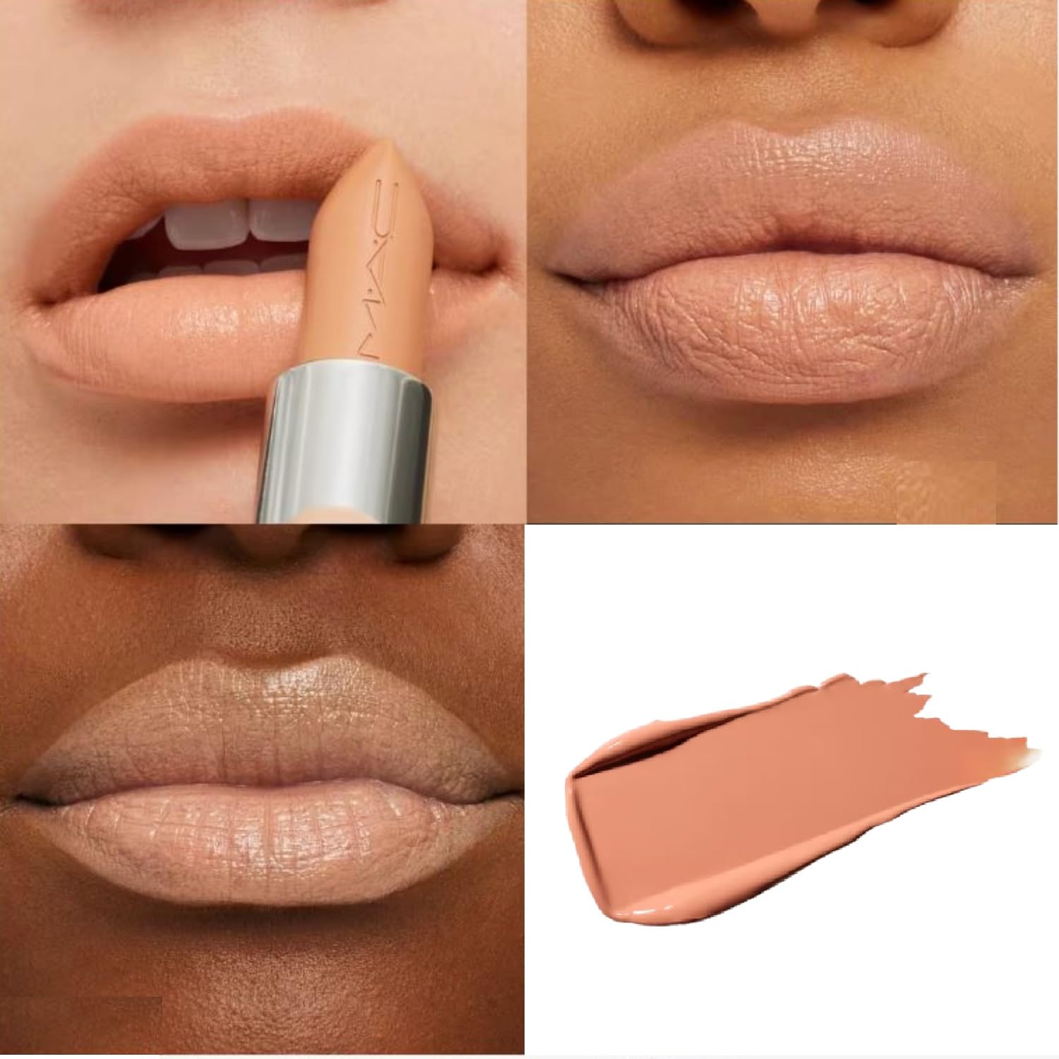 Foto 3 pulgar | Lápiz Labial Mac M.a.cximal Sleek Satin 833 Creme D'nude 3,5 G - Venta Internacional.