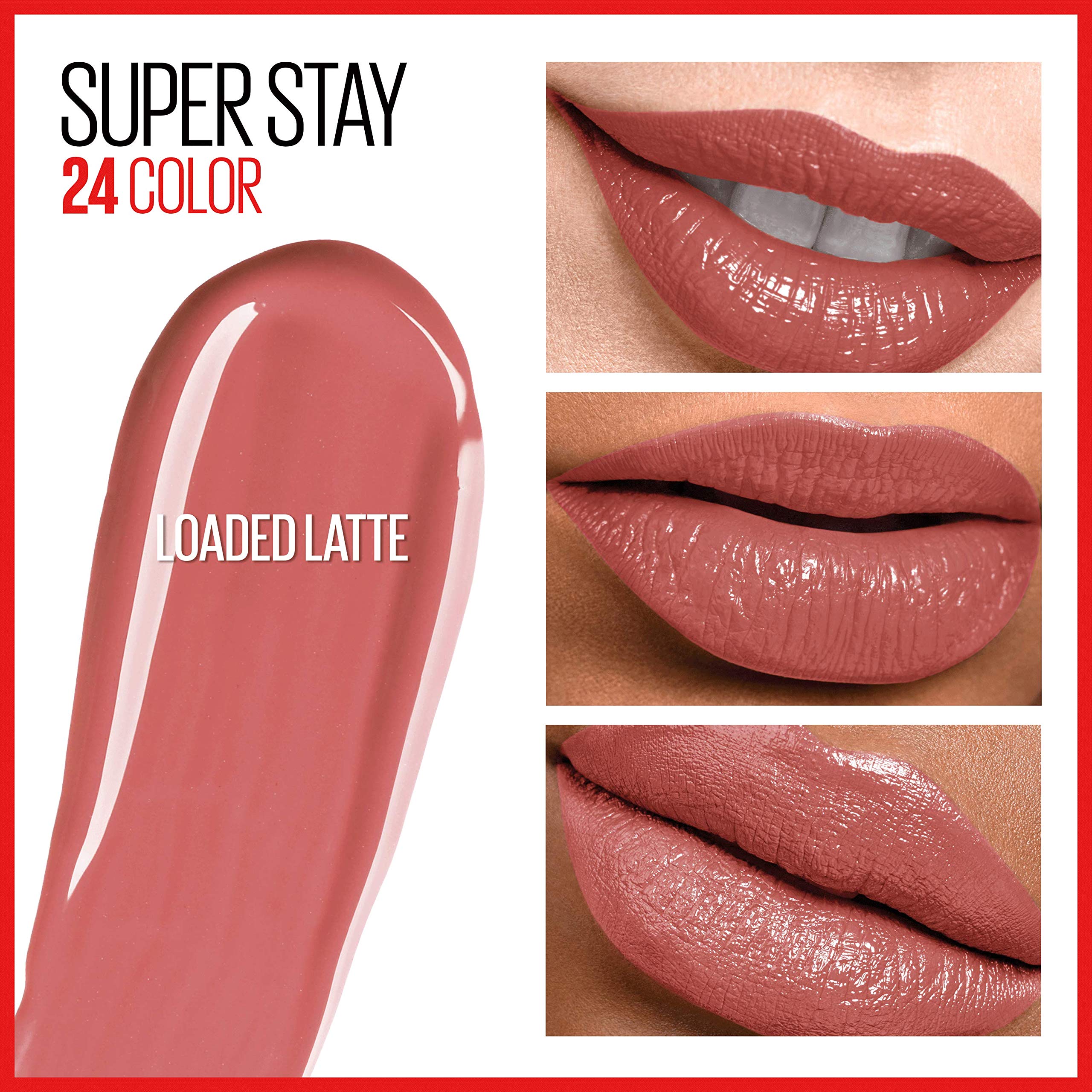 Foto 4 pulgar | Lápiz Labial Líquido Maybelline Superstay 24 Loaded Latte - Venta Internacional.
