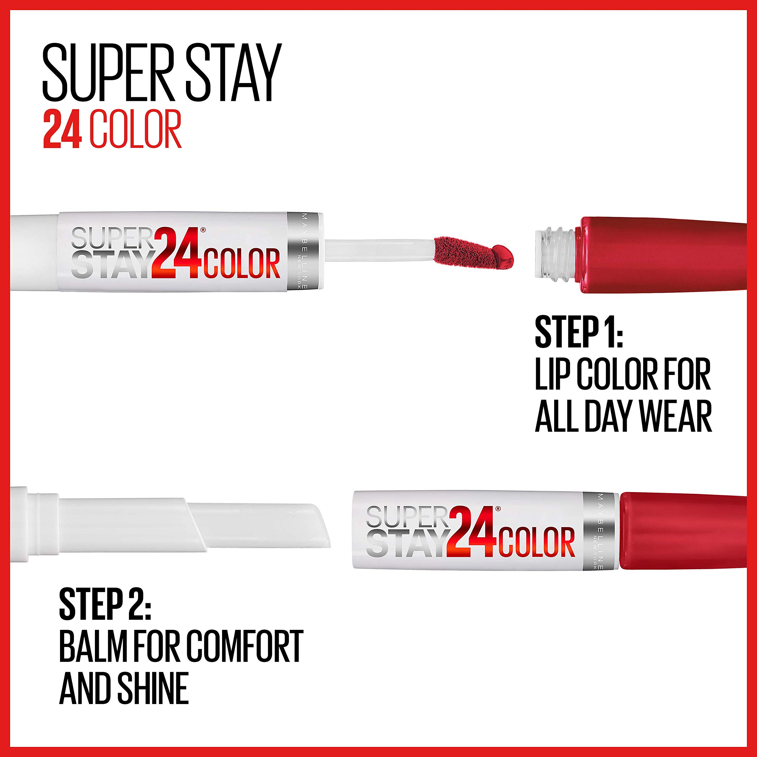 Foto 6 pulgar | Lápiz Labial Líquido Maybelline Super Stay 24 Continuous Coral - Venta Internacional.