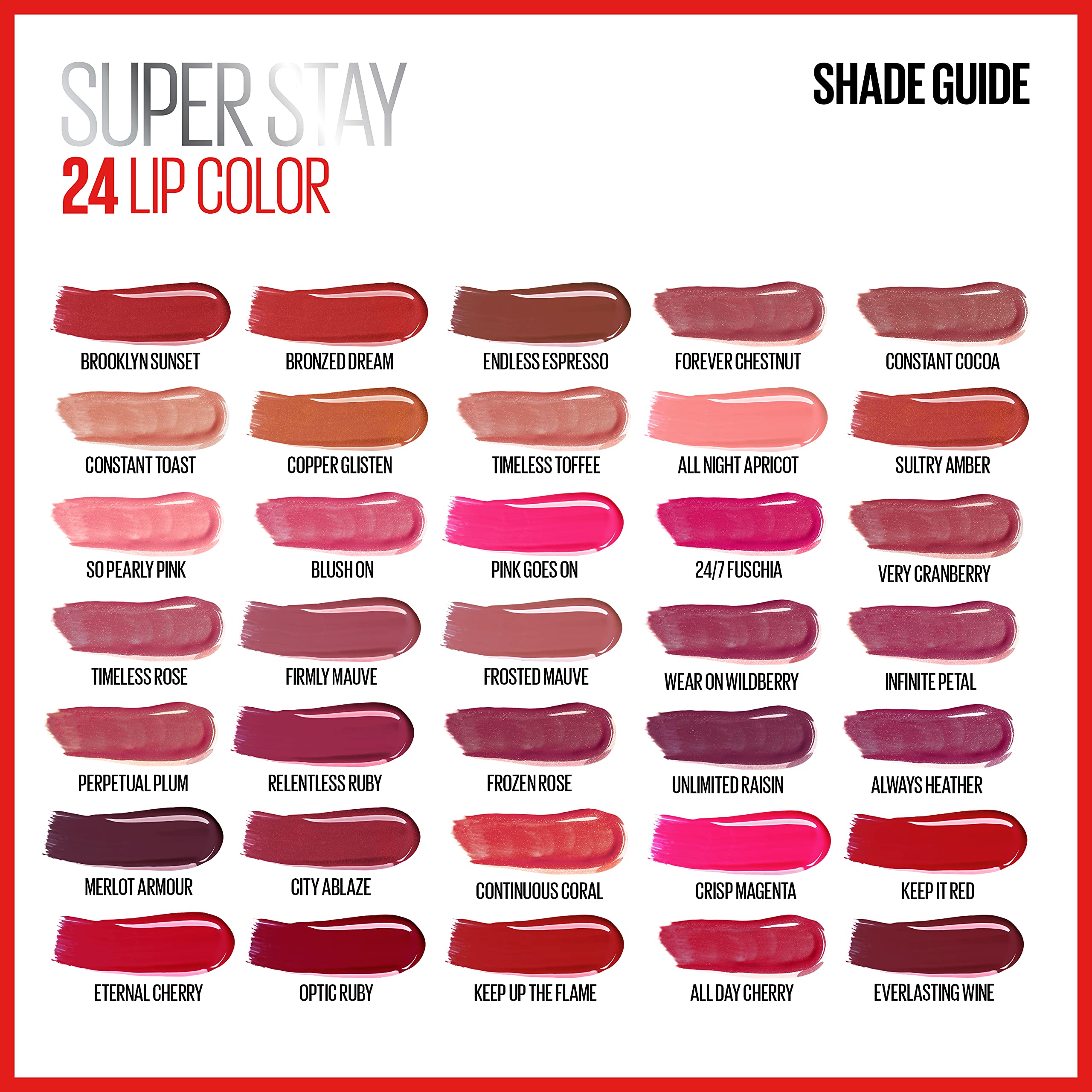Foto 5 pulgar | Lápiz Labial Líquido Maybelline Super Stay 24 Unlimited Raisin - Venta Internacional.