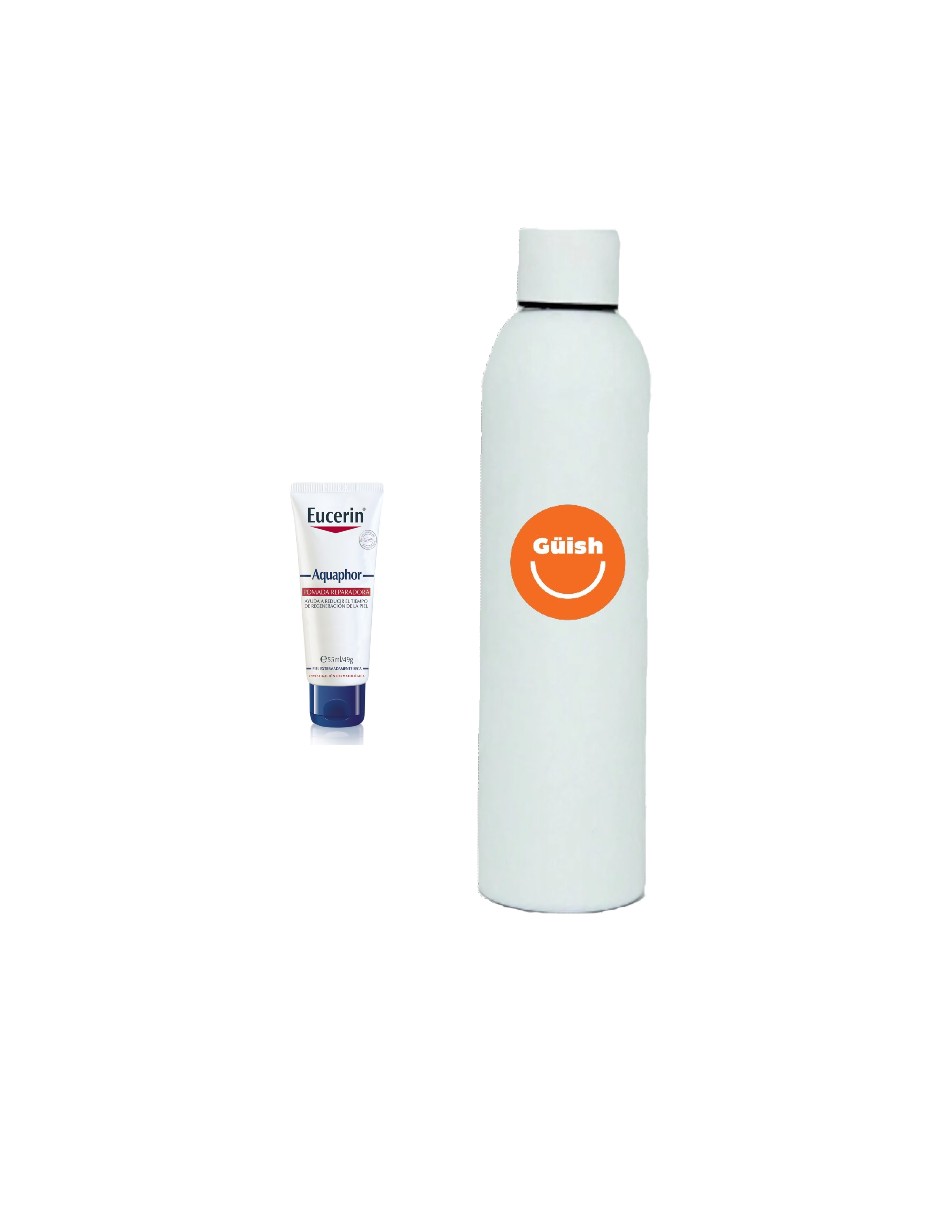Protector Labial Eucerin Reparador Aquaphor Sos 9.5g/10ml + Termo Güish De Regalo