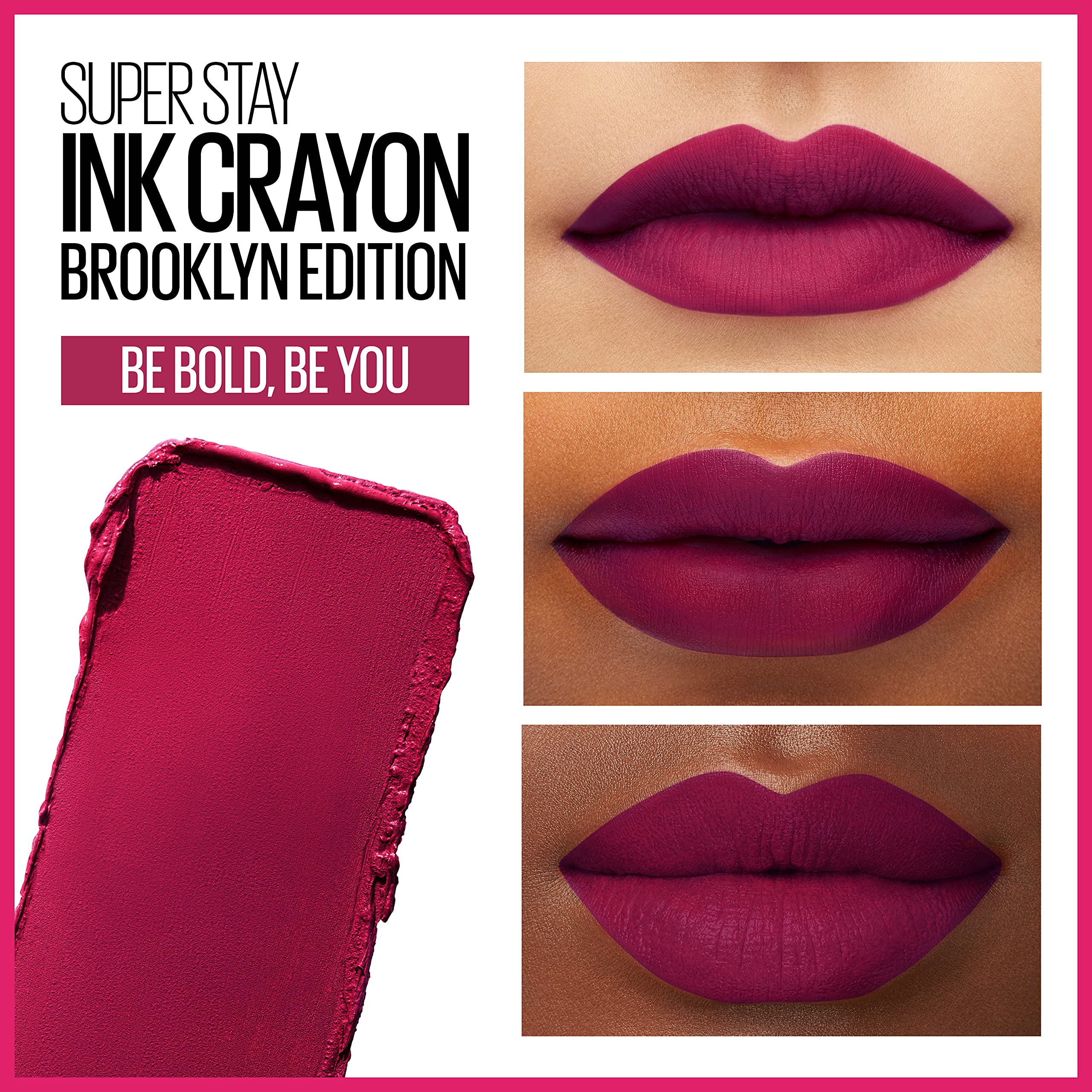 Foto 4 pulgar | Lápiz Labial Maybelline Super Stay Ink Crayon 120 Be Bold, Be You - Venta Internacional.