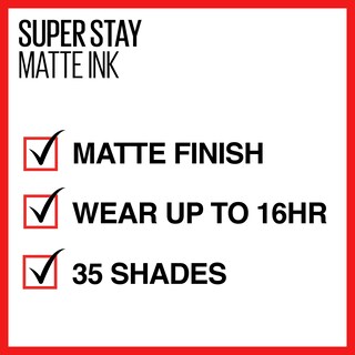Foto 7 | Lápiz Labial Líquido Maybelline Super Stay Matte Ink Self-starter - Venta Internacional.