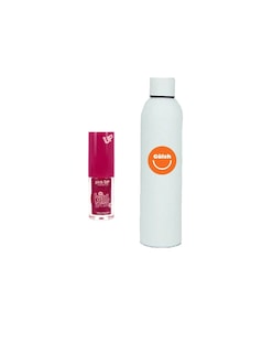 Foto 1 | Tinta Indeleble Para Labios Kiss Lip Tint Pink Up Color Pretty + Termo De Agua Güish