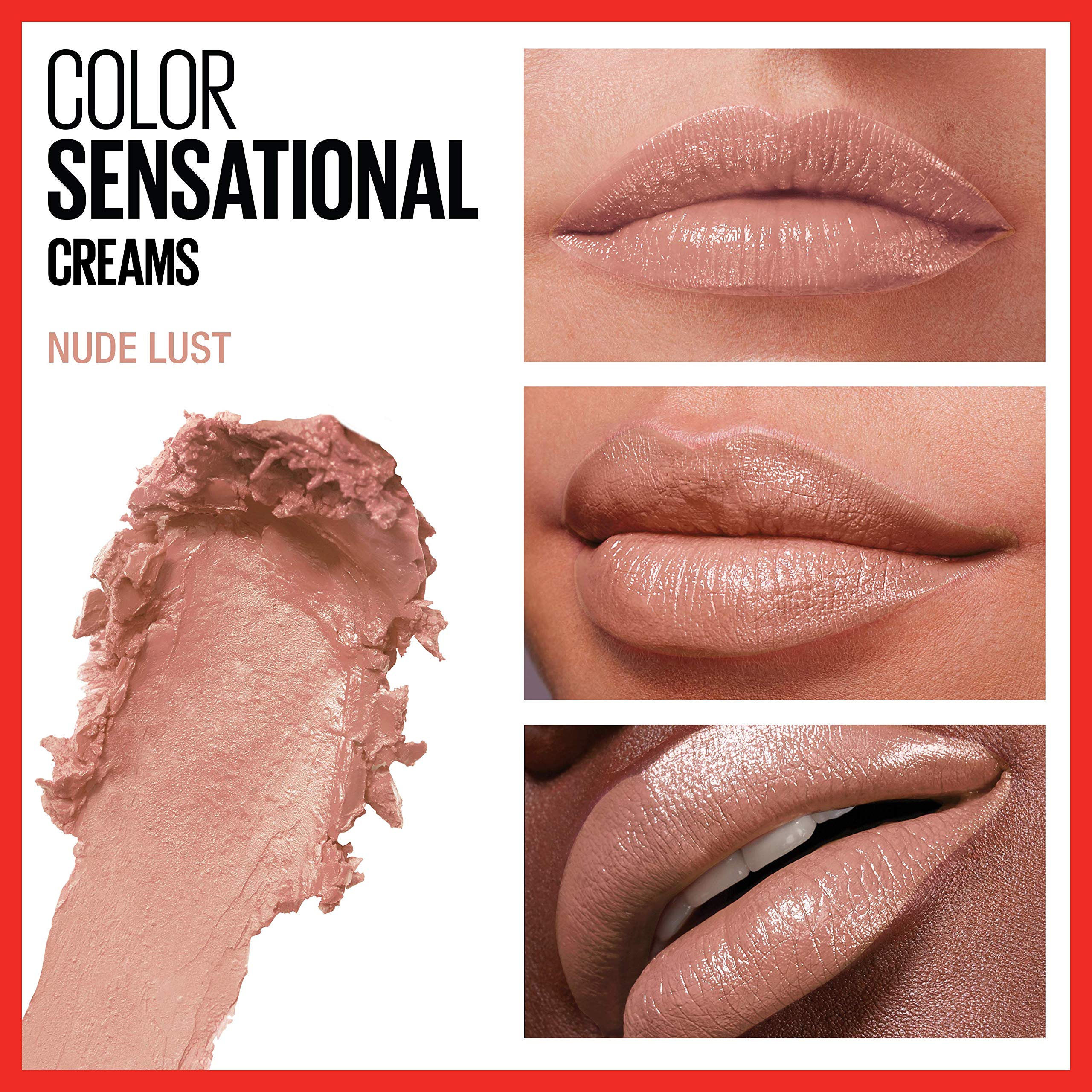 Foto 4 pulgar | Lápiz Labial Maybelline Color Sensational Nude Lust Con Acabado En Crema - Venta Internacional.