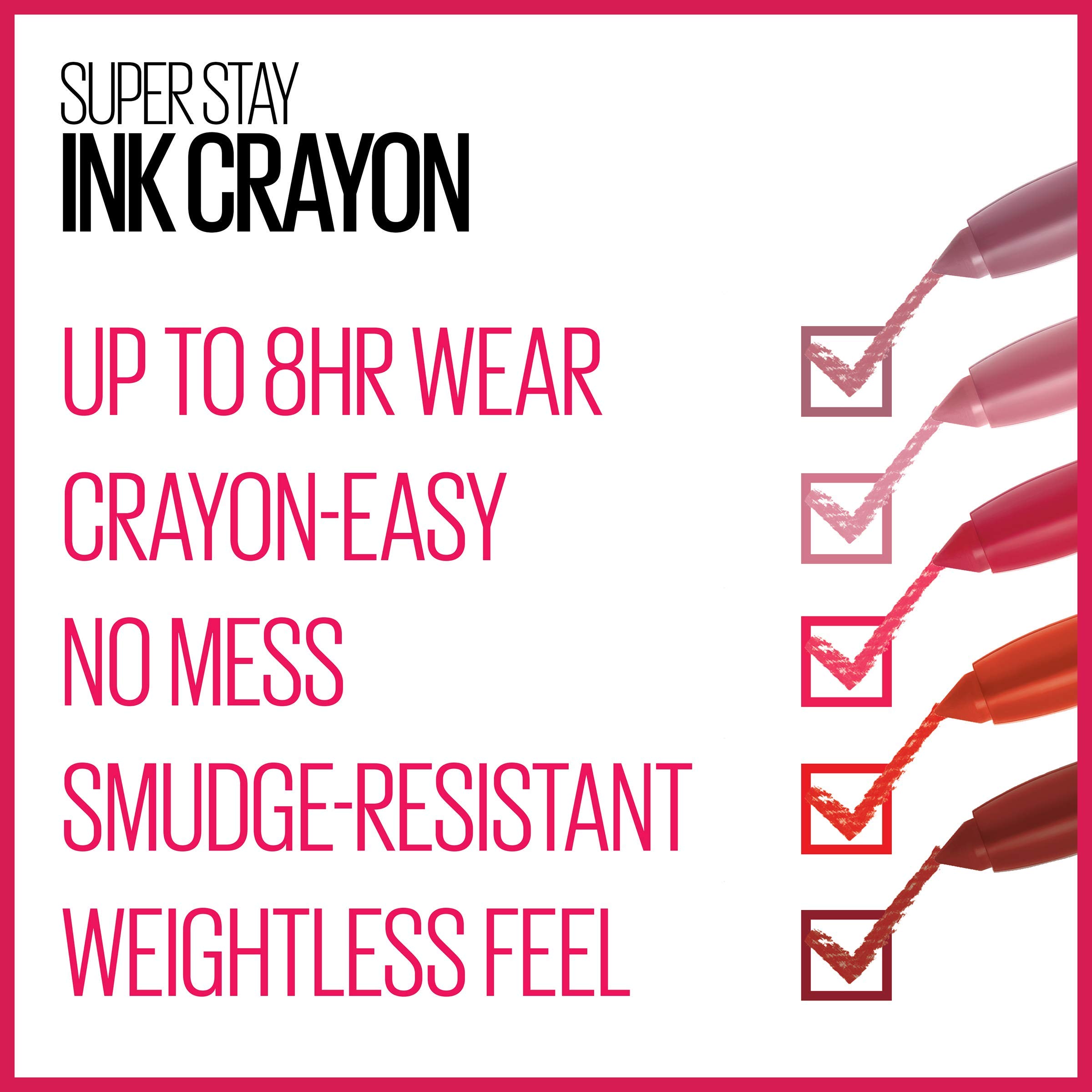 Foto 6 pulgar | Lápiz Labial Maybelline Super Stay Ink Crayon On The Grind Purple - Venta Internacional.