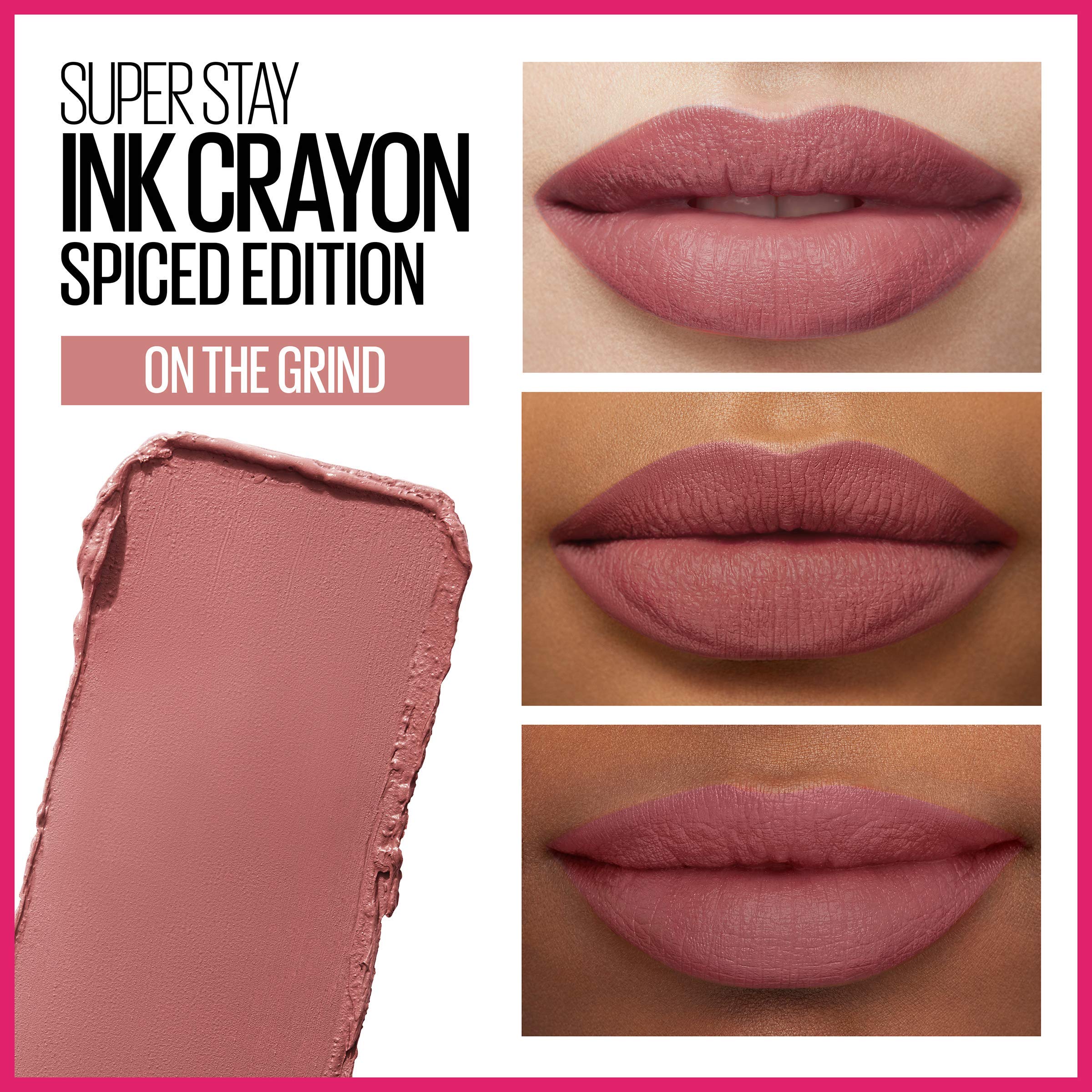 Foto 7 | Lápiz Labial Maybelline Super Stay Ink Crayon On The Grind Purple - Venta Internacional.