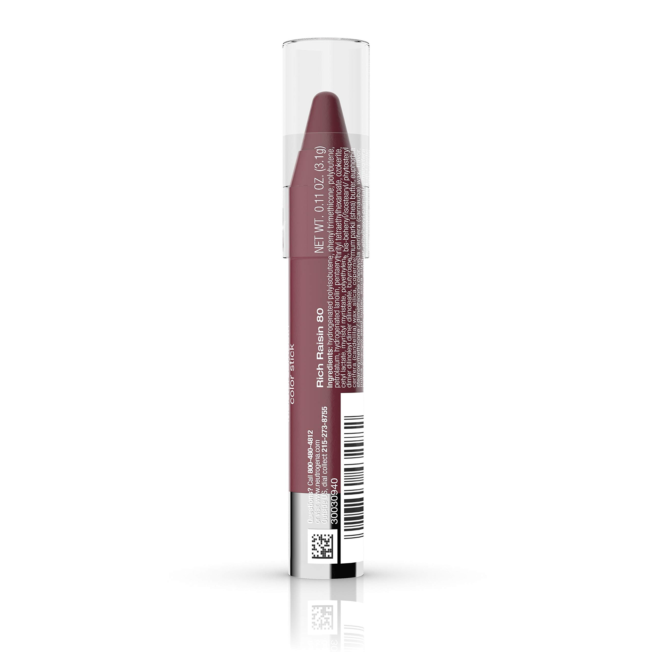 Foto 7 pulgar | Lápiz Labial Neutrogena Moisturesmooth Color Stick, 2,5 G, Rico En Pasas - Venta Internacional.