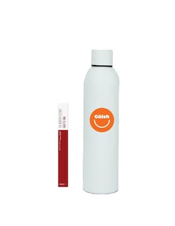 Foto 1 | Labial Líquido Maybelline Super Stay Matte Color Exhilarator + Termo De Agua De Regalo Güish