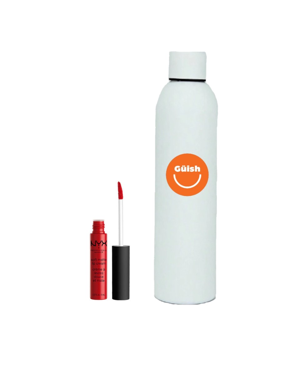Soft Matte Cream Color Amsterdam  + Termo De Agua De Regalo Güish