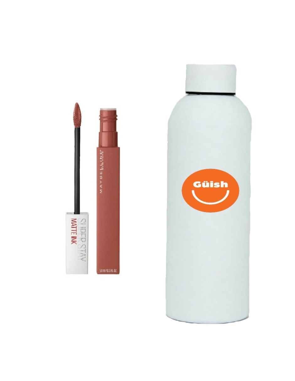 Foto 2 pulgar | Labial Líquido New York Super Stay Lover +termo De Agua De Regalo Güish