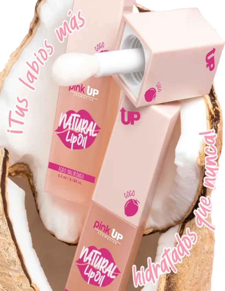 Foto 4 pulgar | Pink Up Magic Lip Oil Brillo Labial+termo De Agua De Regalo Güish